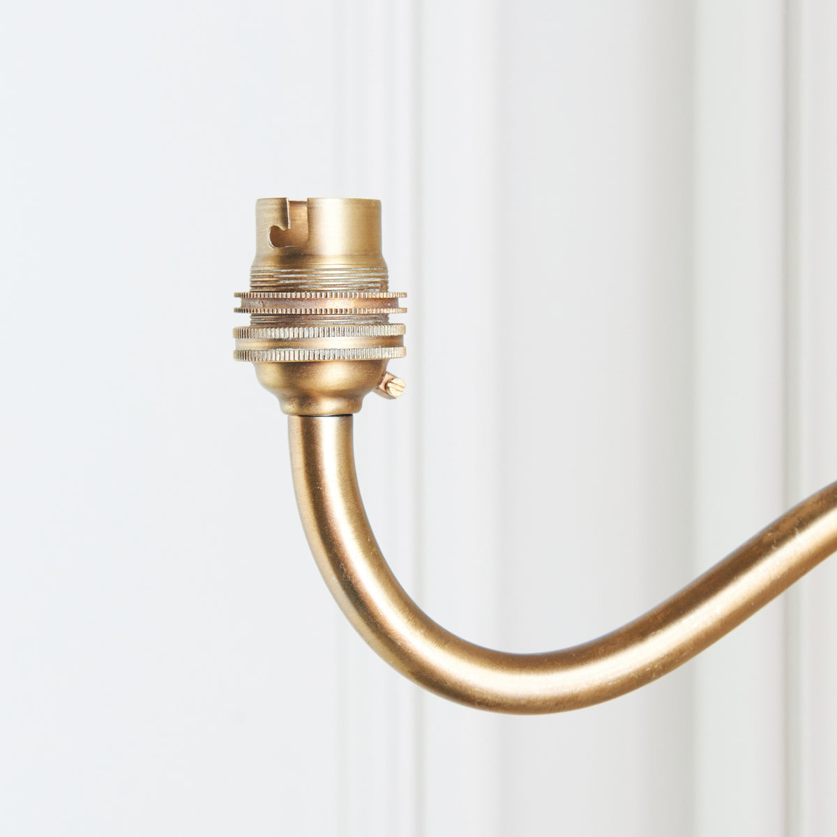 Endon Ripple Curve Wall Fitting - Antique Brass Plate