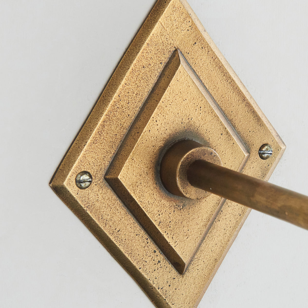 Endon Diamond Angle Wall Fitting - Antique Brass Plate