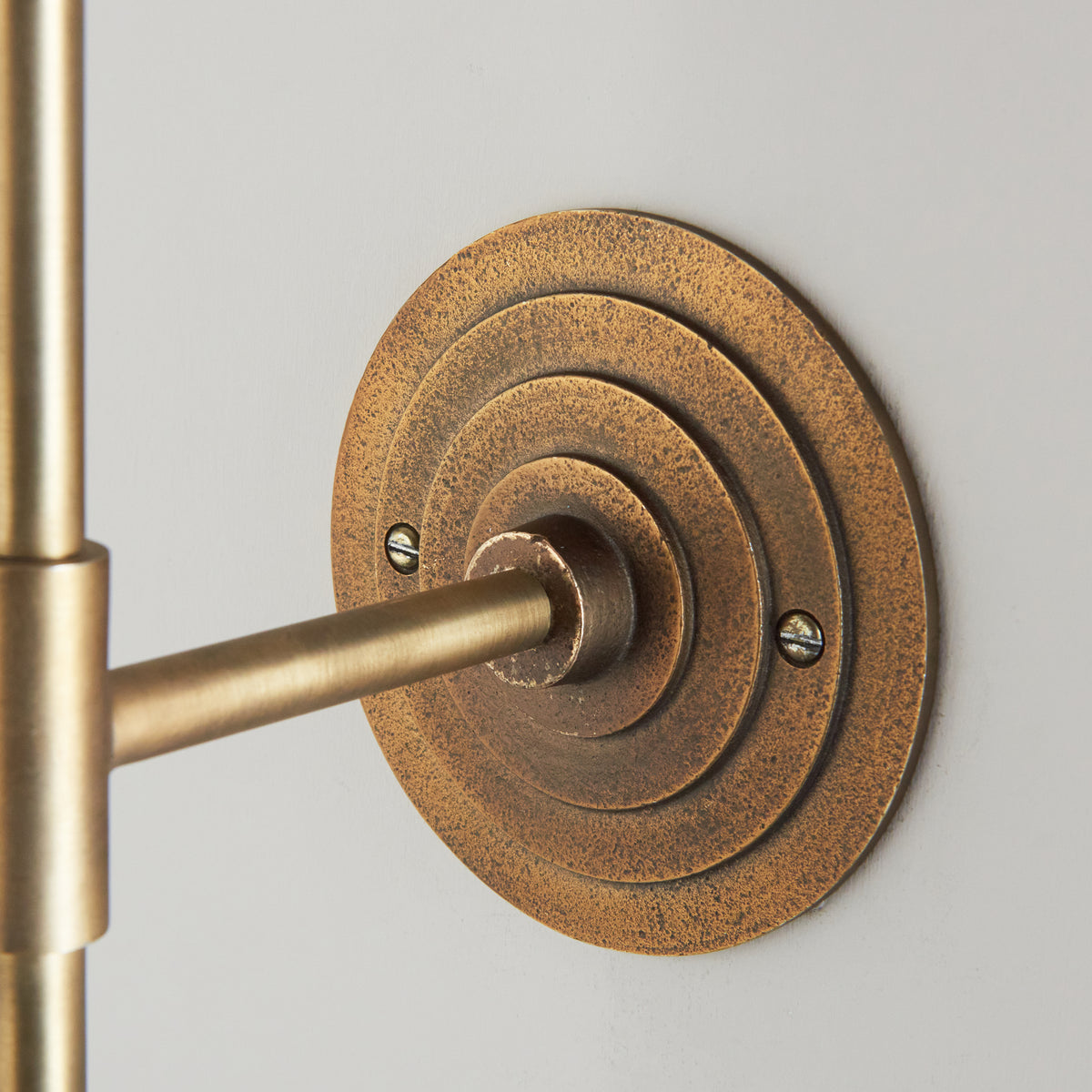 Endon Halo Tall Wall Fitting - Antique Brass Plate