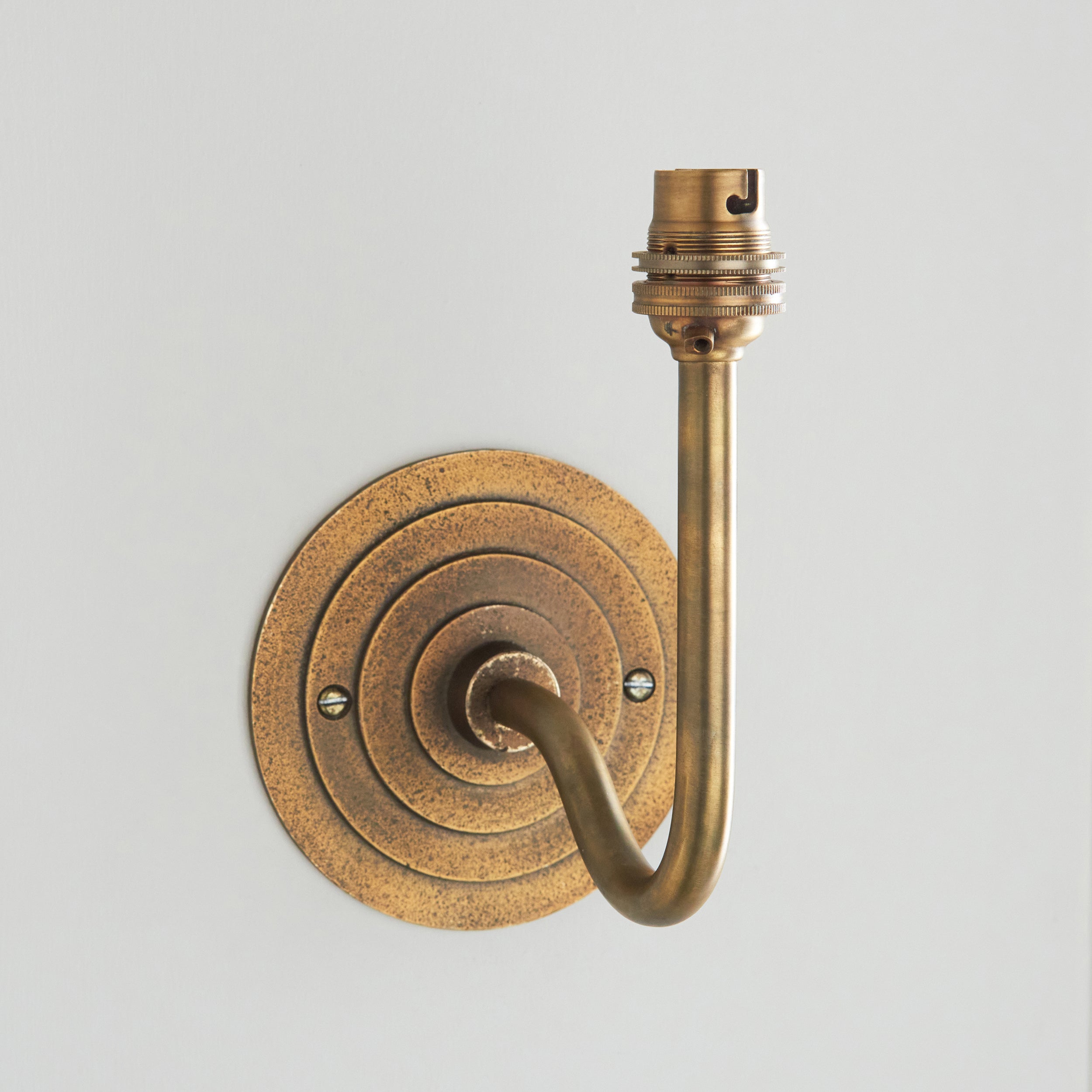Endon Halo Swan Wall Light - Antique Brass Plate