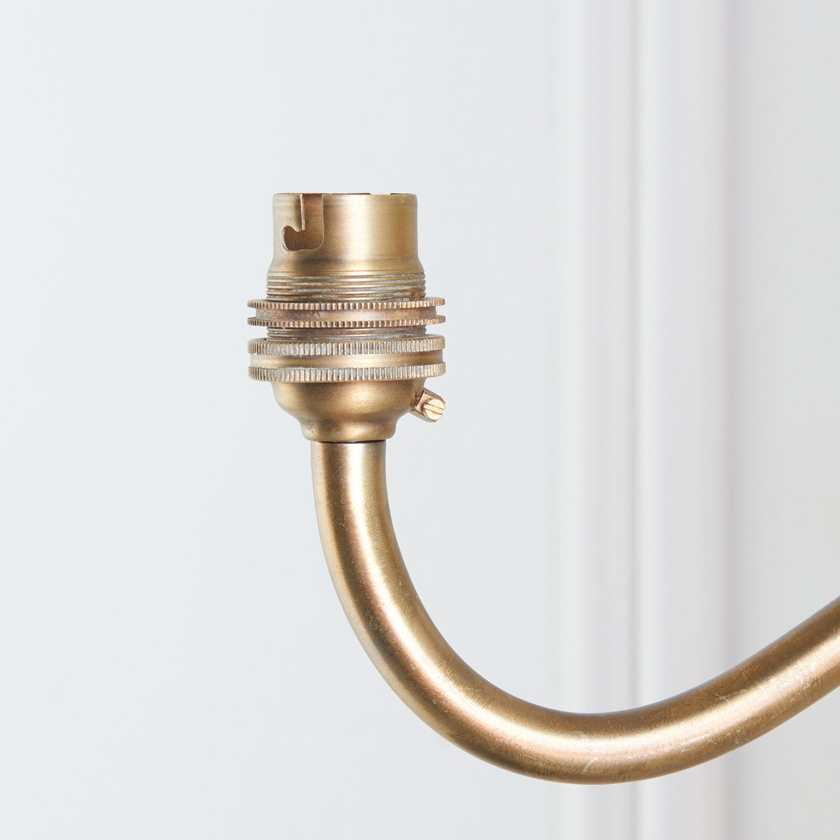 Endon Dahlia Curve Wall Fitting - Antique Brass Plate
