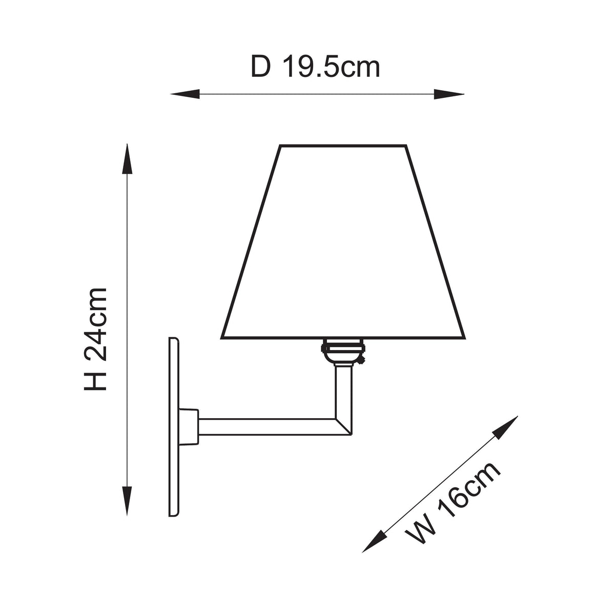 Endon Anvil Angle Wall Light - Antique Brass & Leaf 16cm Herb Garden Green Fabric Shade - detail image 10