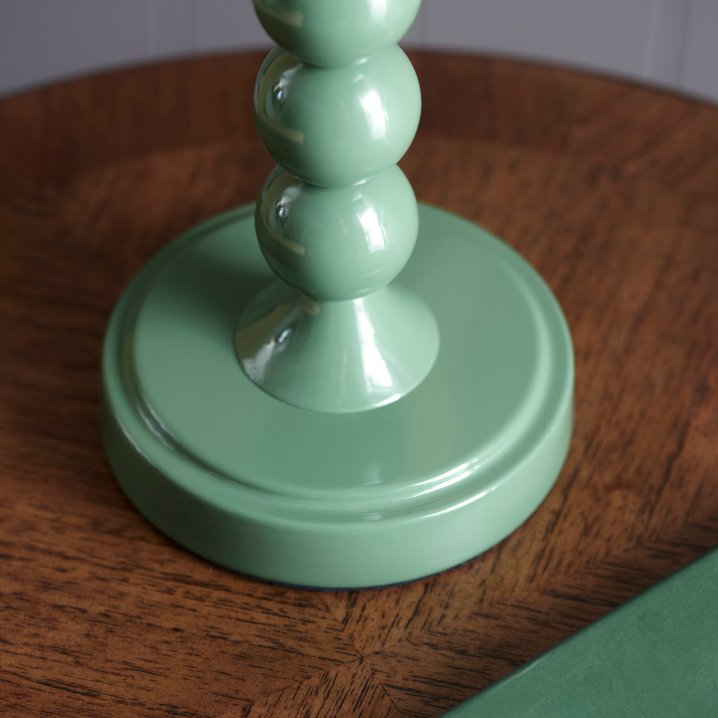 Endon Higgledy Single Light Table Lamp - Gloss Cotswold Green Paint