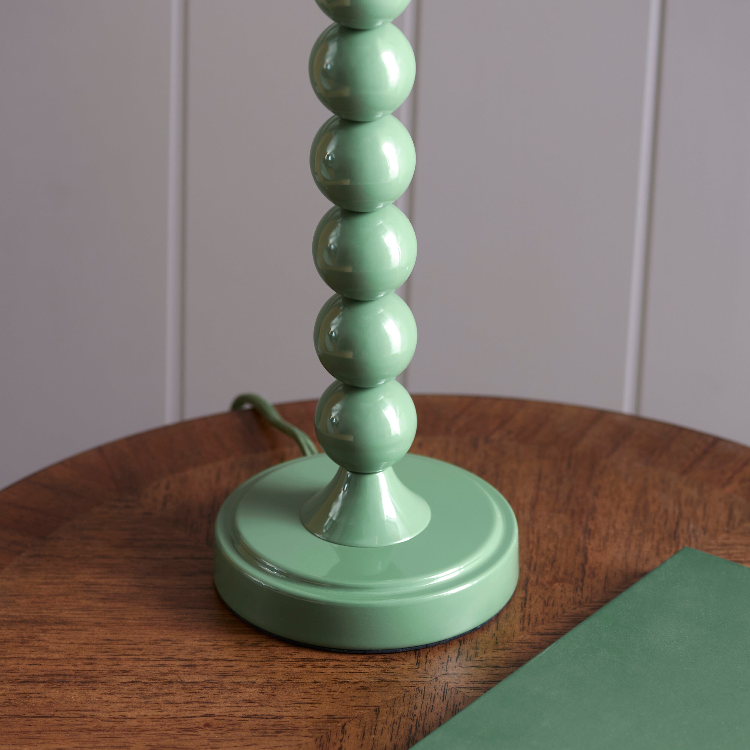 Endon Higgledy Single Light Table Lamp - Gloss Cotswold Green Paint