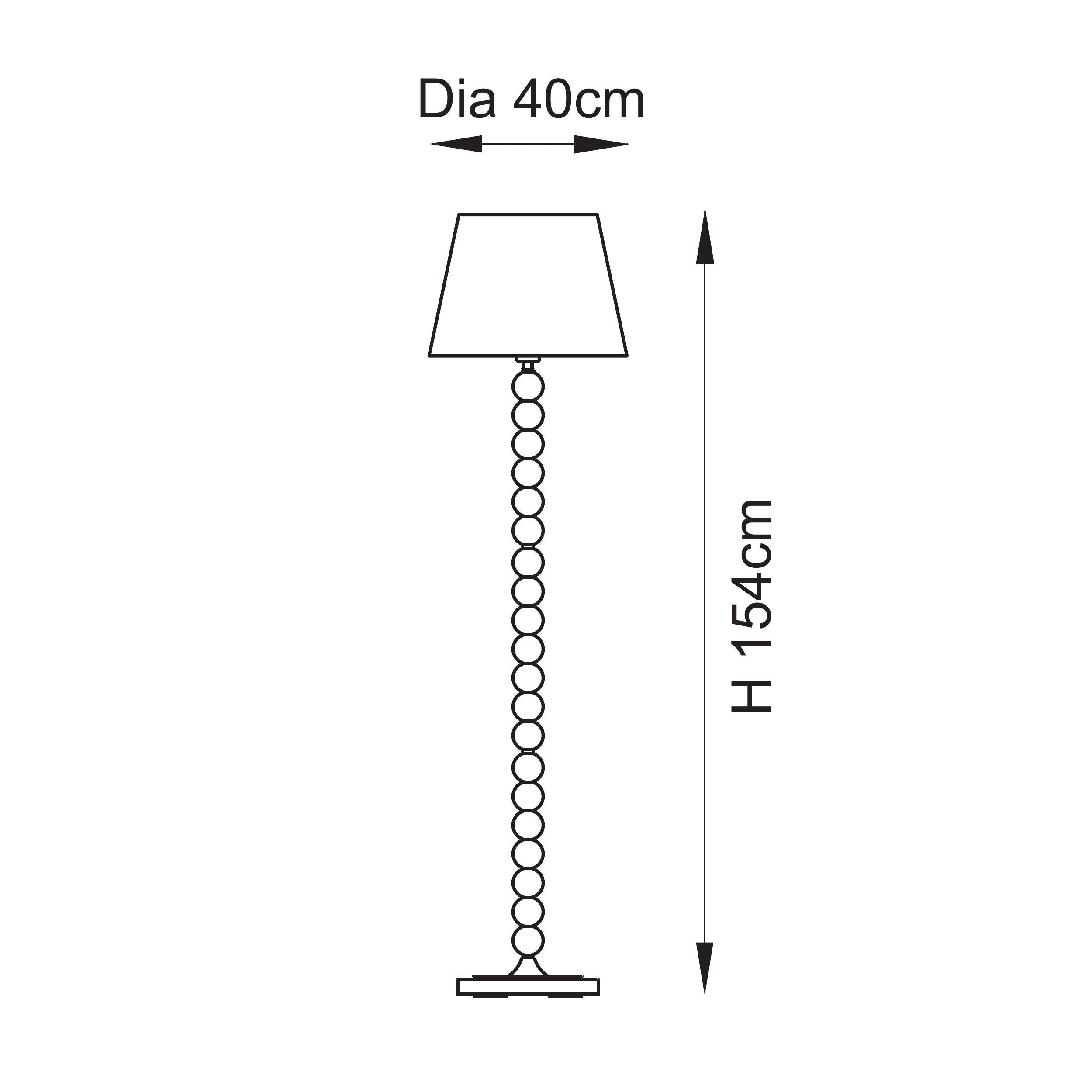 Endon Higgledy Gloss Pink Clay Floor Lamp & Zigzag 40cm Apricot Orange Shade