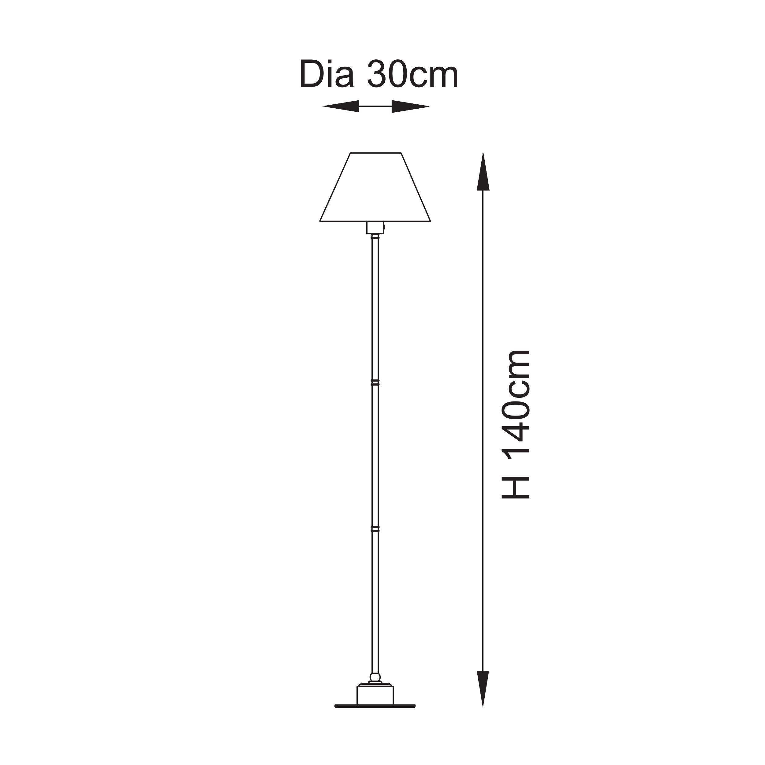 Endon Burley Rechargeable Floor Lamp & Leaf 30cm Herb Garden Green Shade