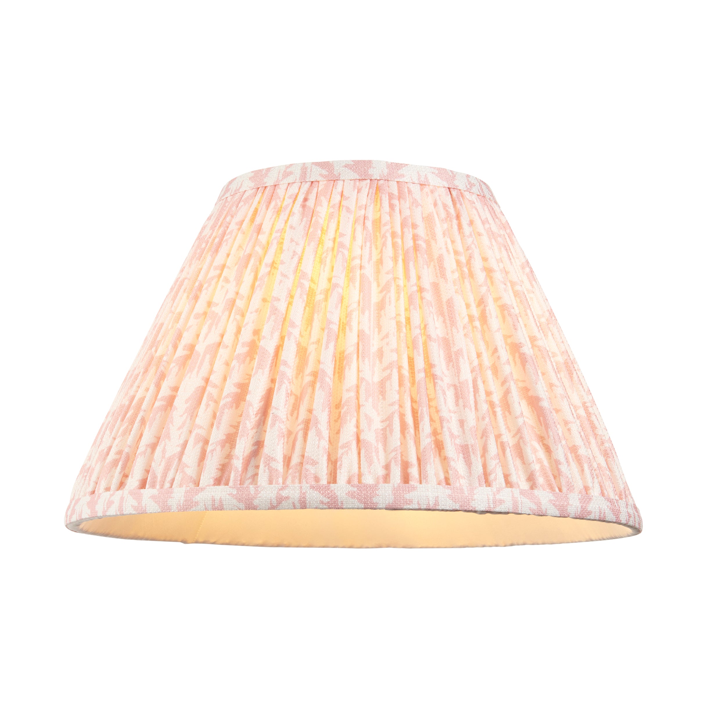 Endon Burley Rechargeable Floor Lamp & Leaf 30cm Peachy Keen Shade