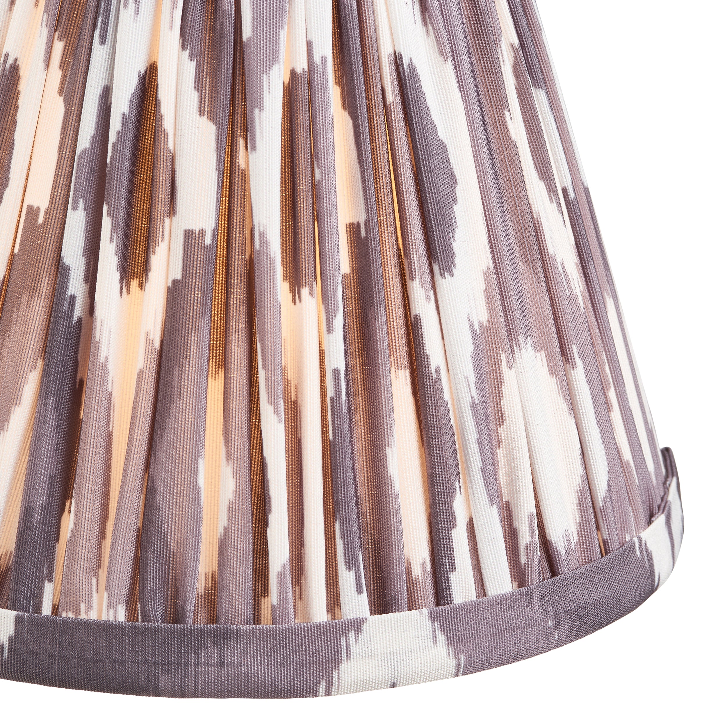 Endon Burley Rechargeable Table Lamp & Ikat 16cm Pearl Grey Shade