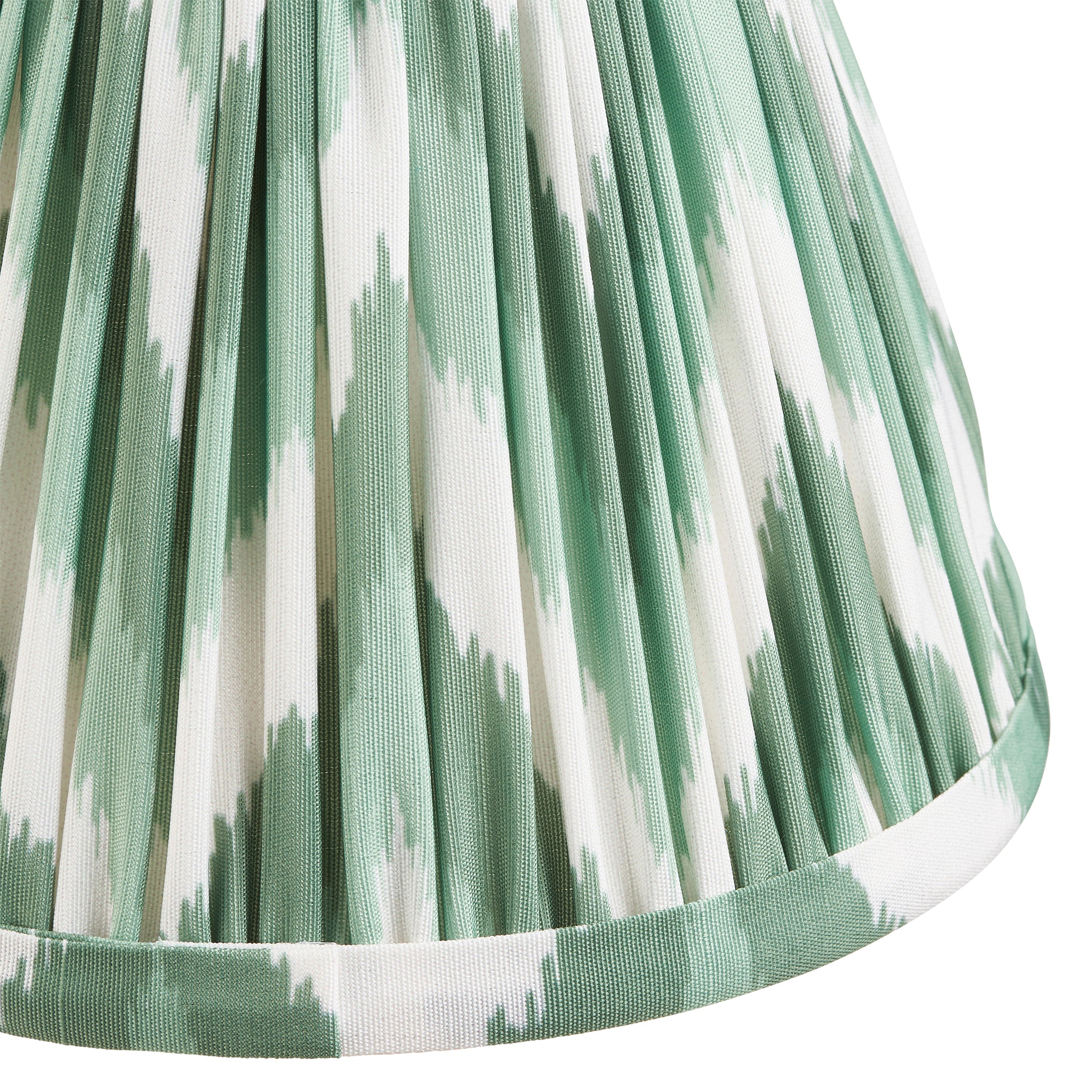 Endon Burley Rechargeable Wall Light & Zigzag 16cm Cotswold Green Shade