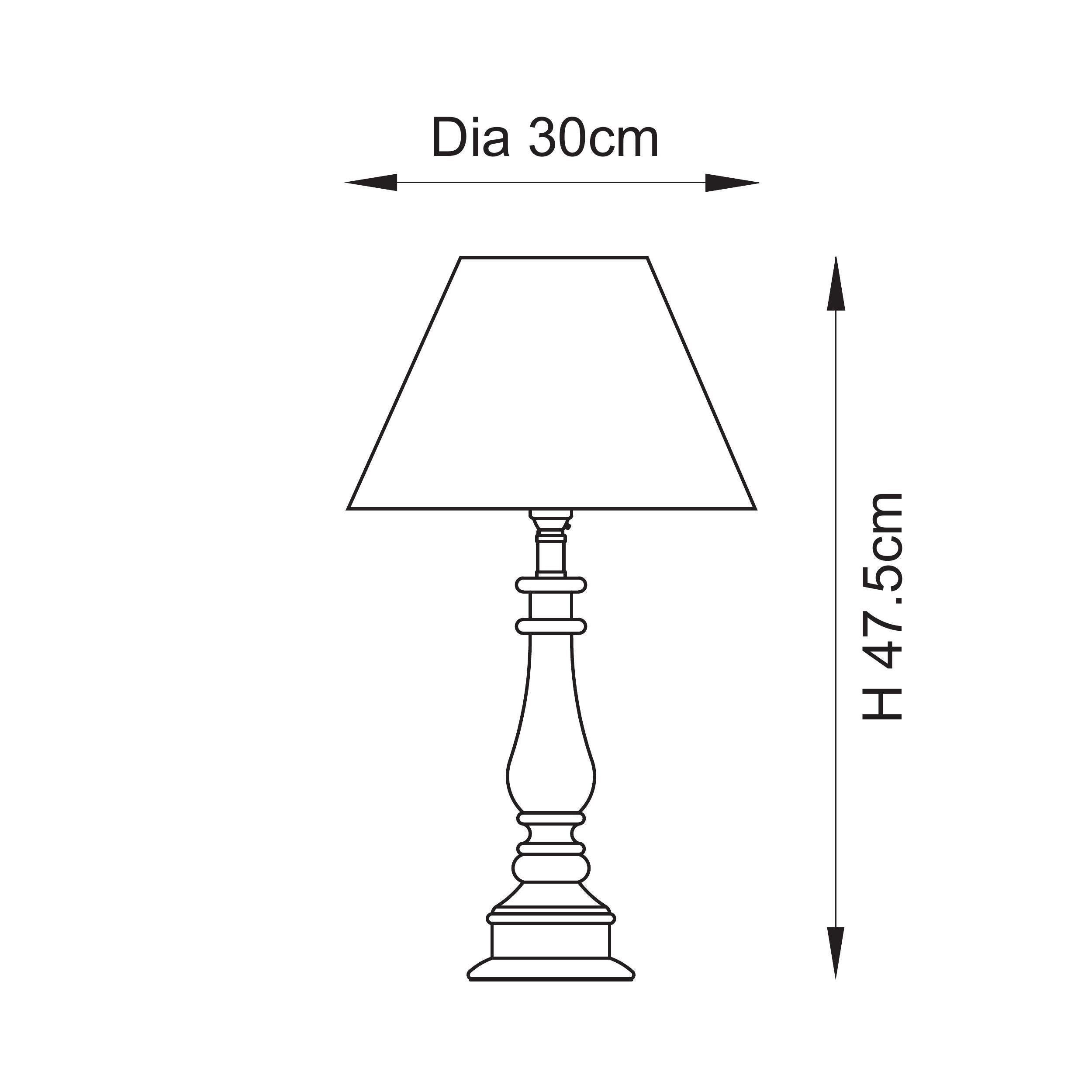Endon Myrtle Gloss Pink Clay Table Lamp & Zigzag 30cm Cotswold Green Shade