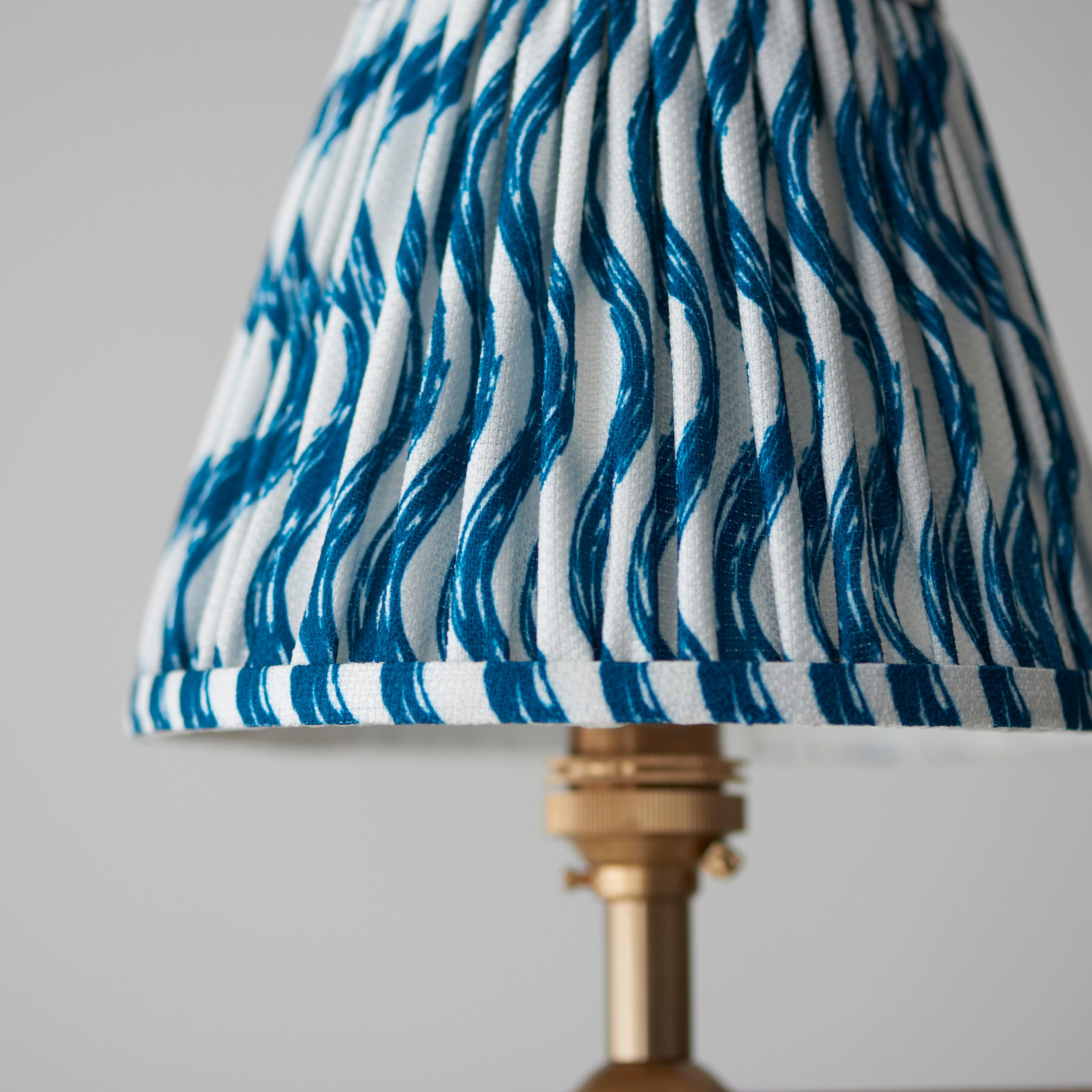Endon Santiago Pendant & Ripple 16cm Marlin Blue Shade