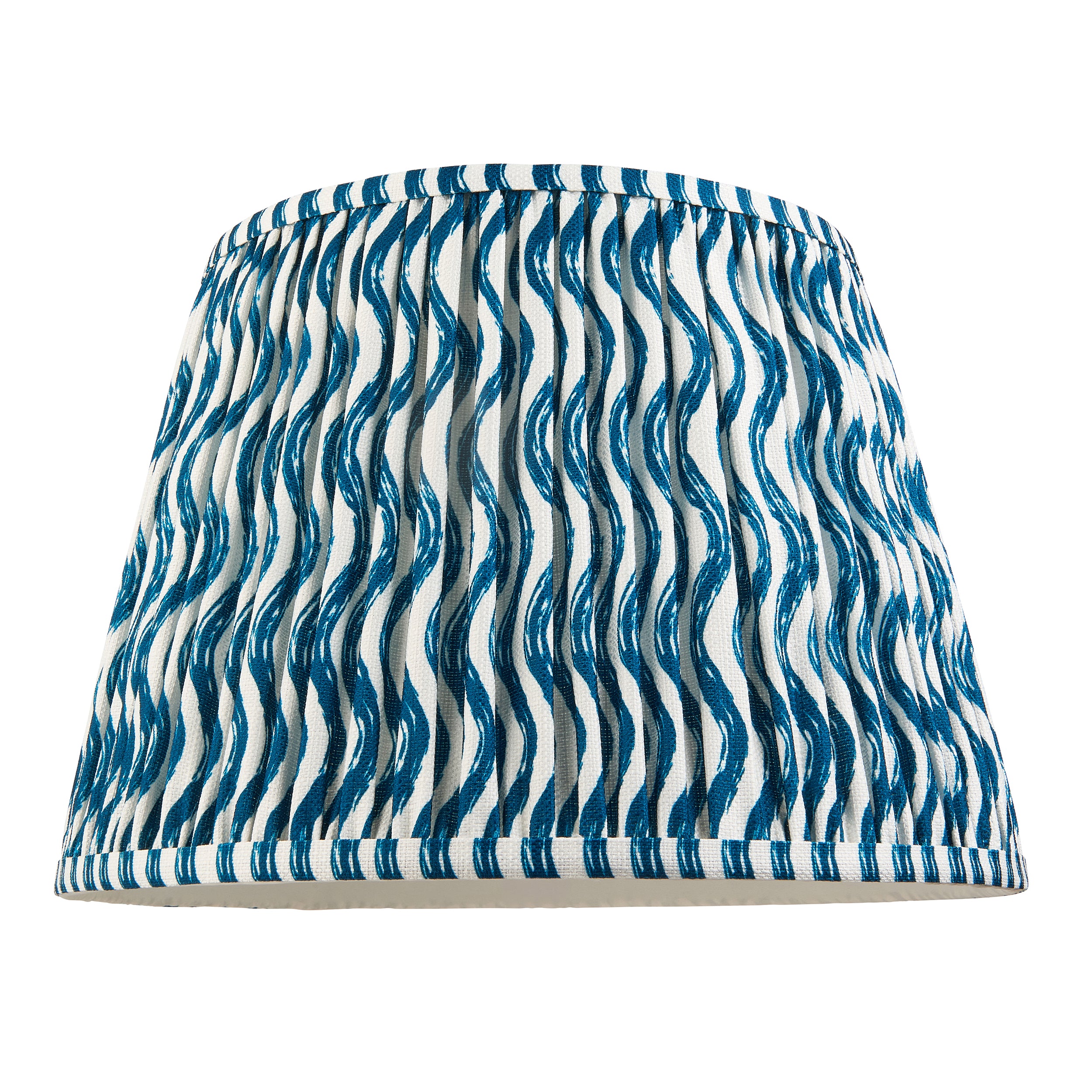 Endon Higgledy Gloss Marlin Blue Floor Lamp & Ripple 35cm Marlin Blue Shade