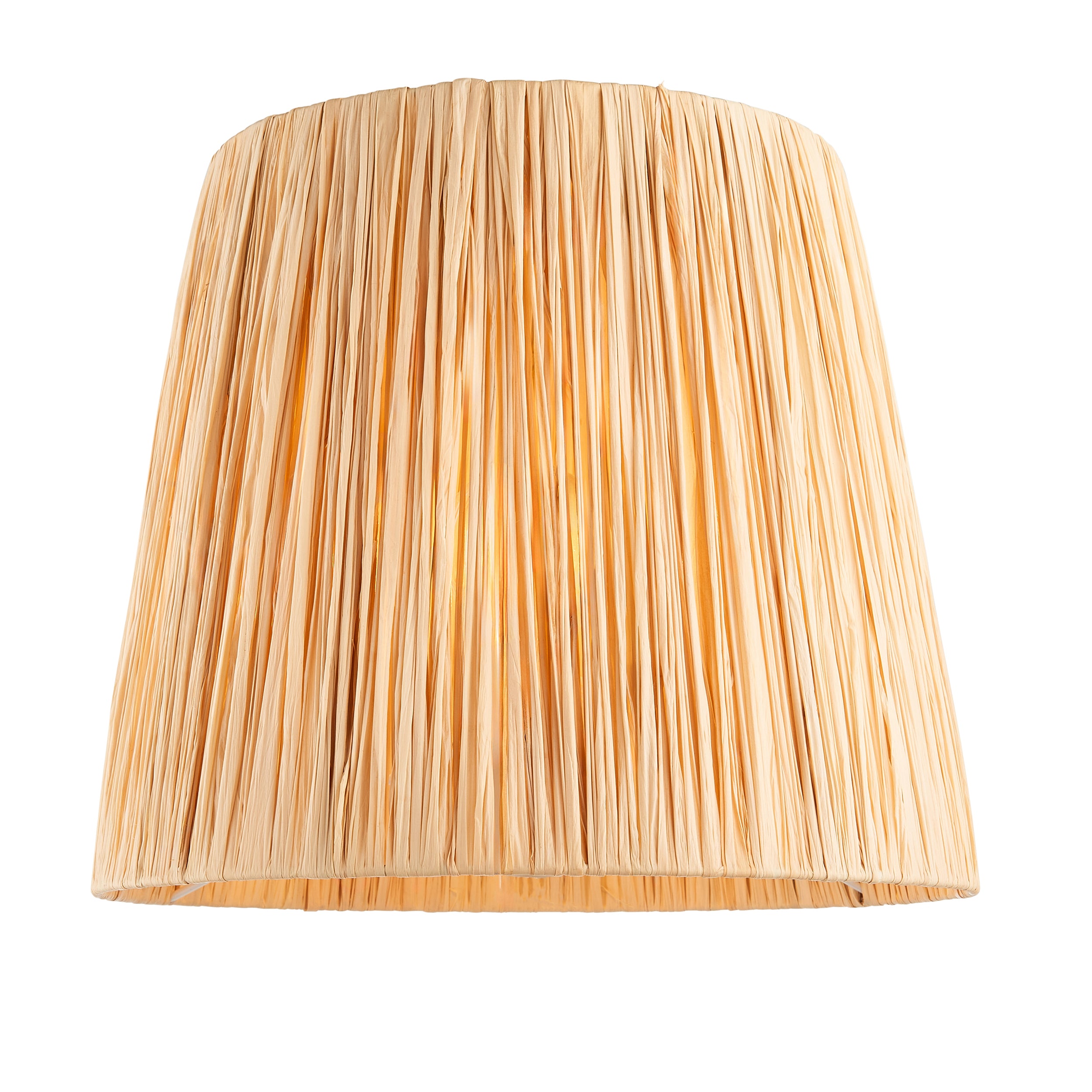 Endon Layered Leaf Table Lamp & Raffia 30cm Natural Raffia Shade