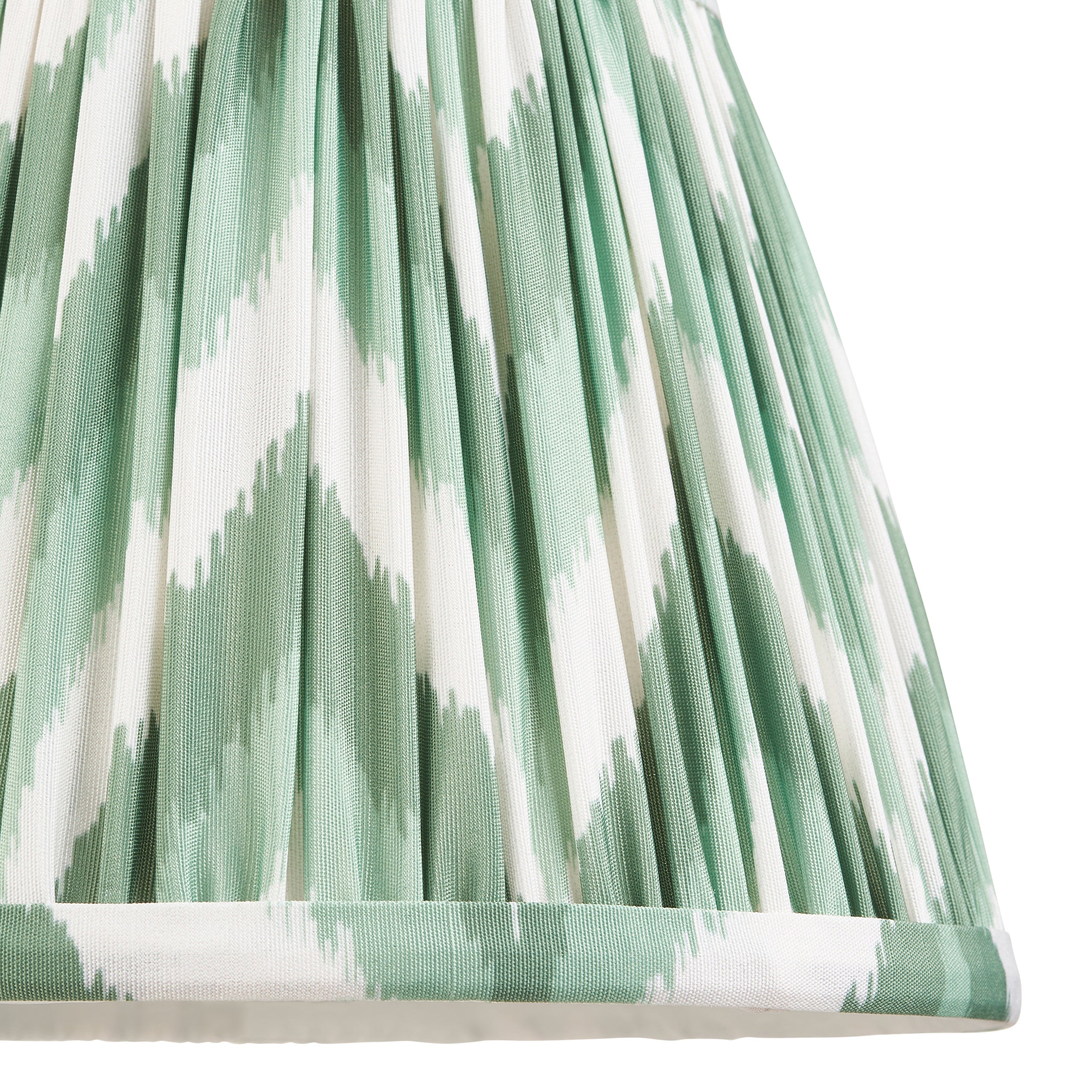 Endon Santiago Wall Light & Zigzag 20cm Cotswold Green Shade
