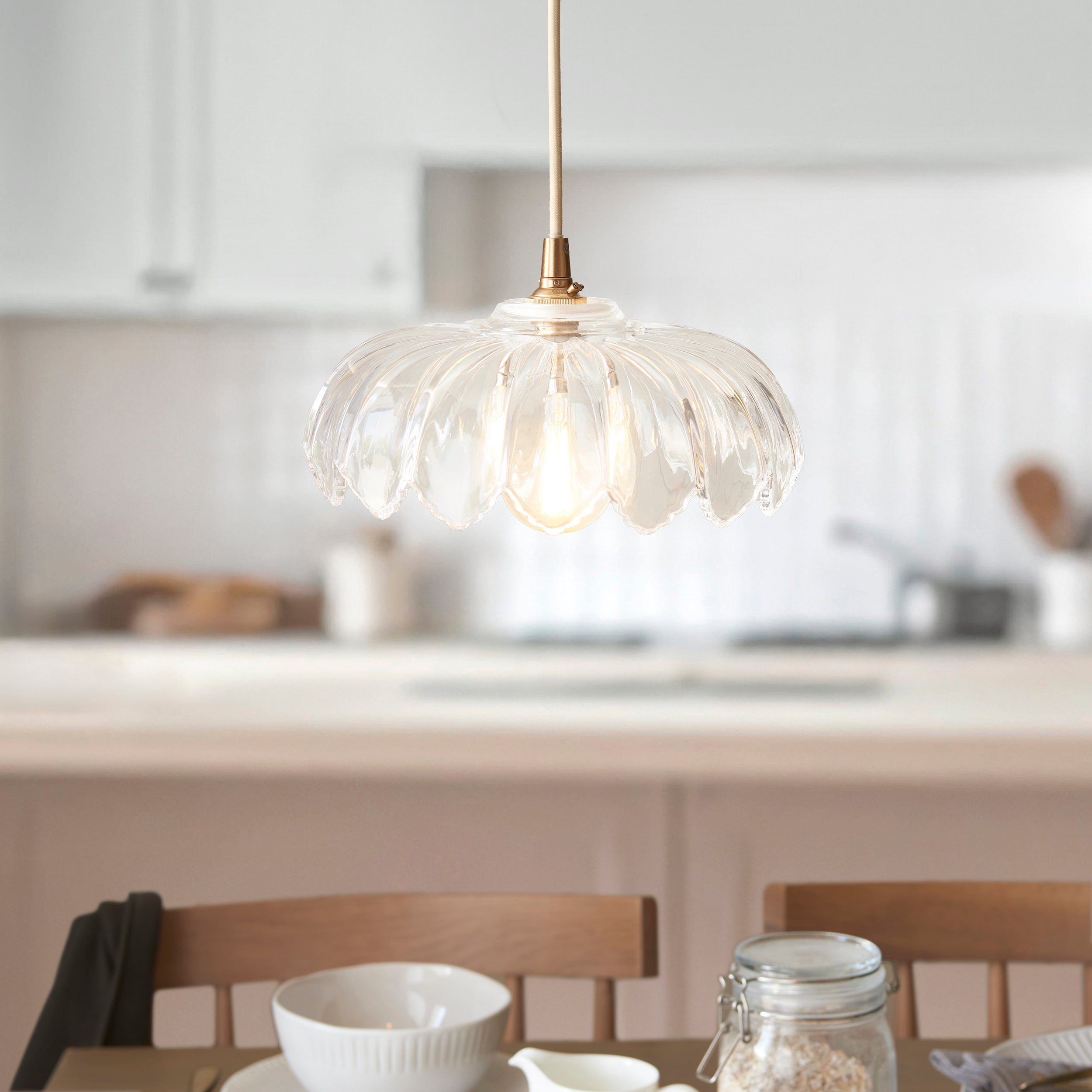 Endon Camellia Easyfit Pendant - Shade Only - Clear Glass