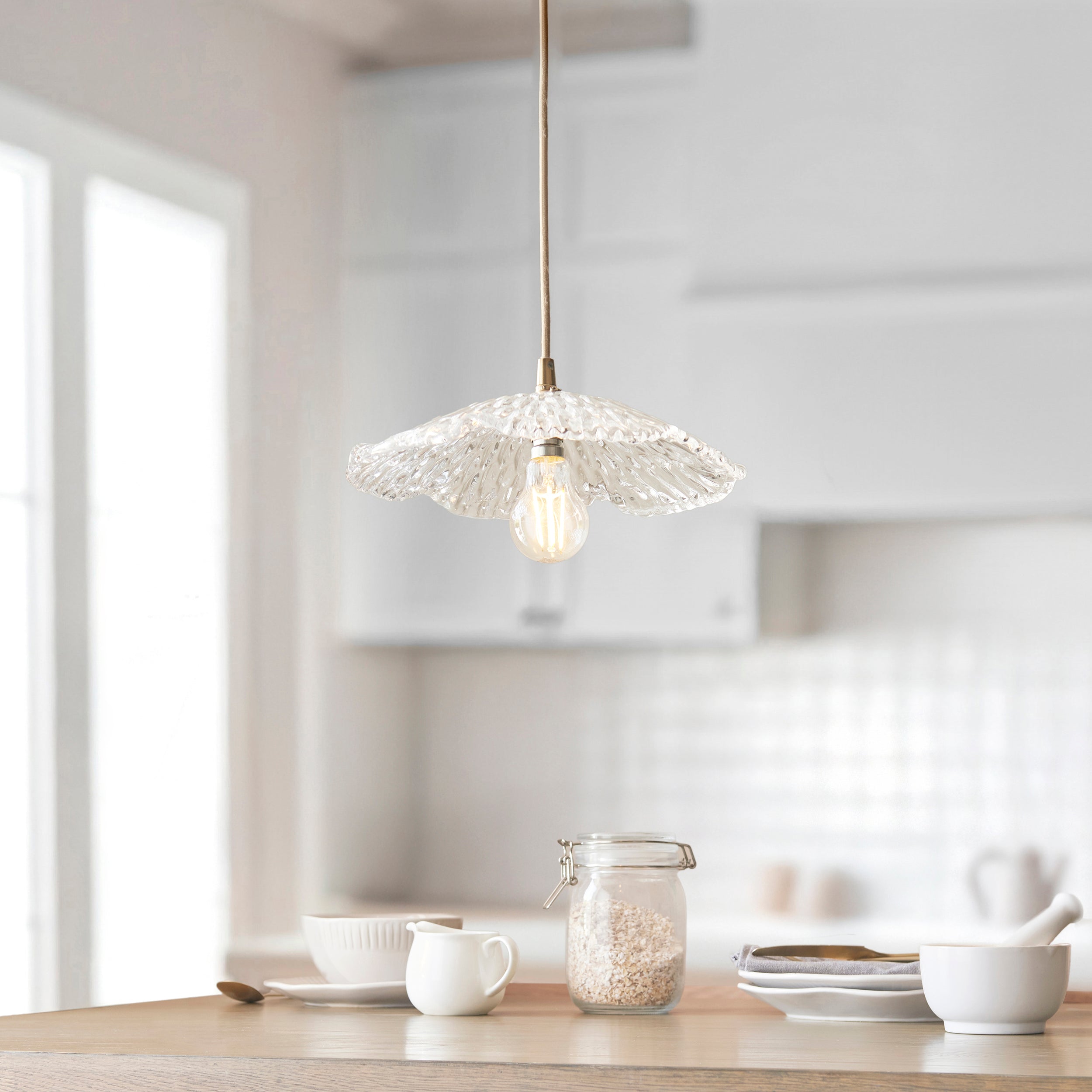 Endon Orchid Easyfit Pendant - Shade Only - Clear Glass