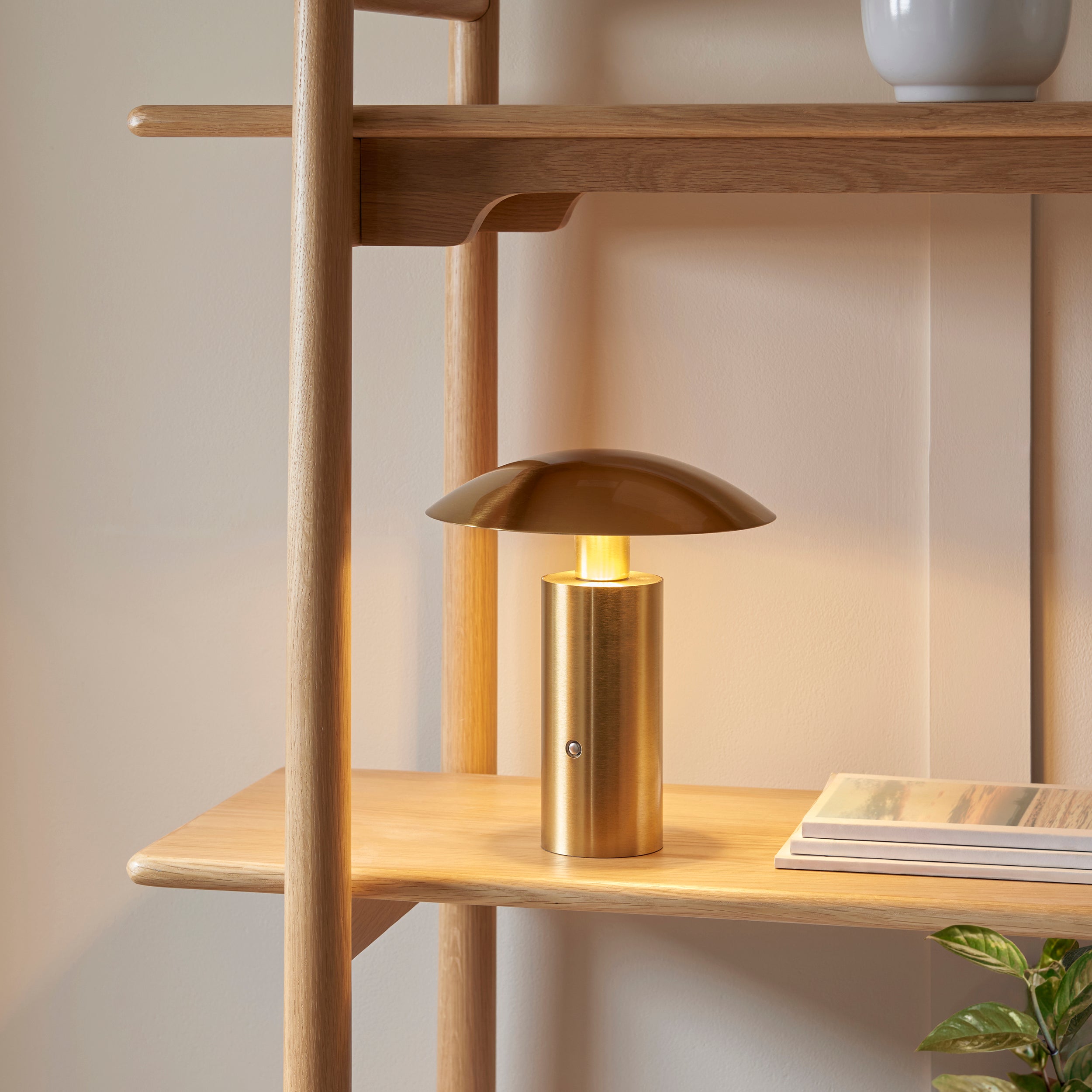 Endon Sunset Rechargeable Table - Brushed Gold Finish