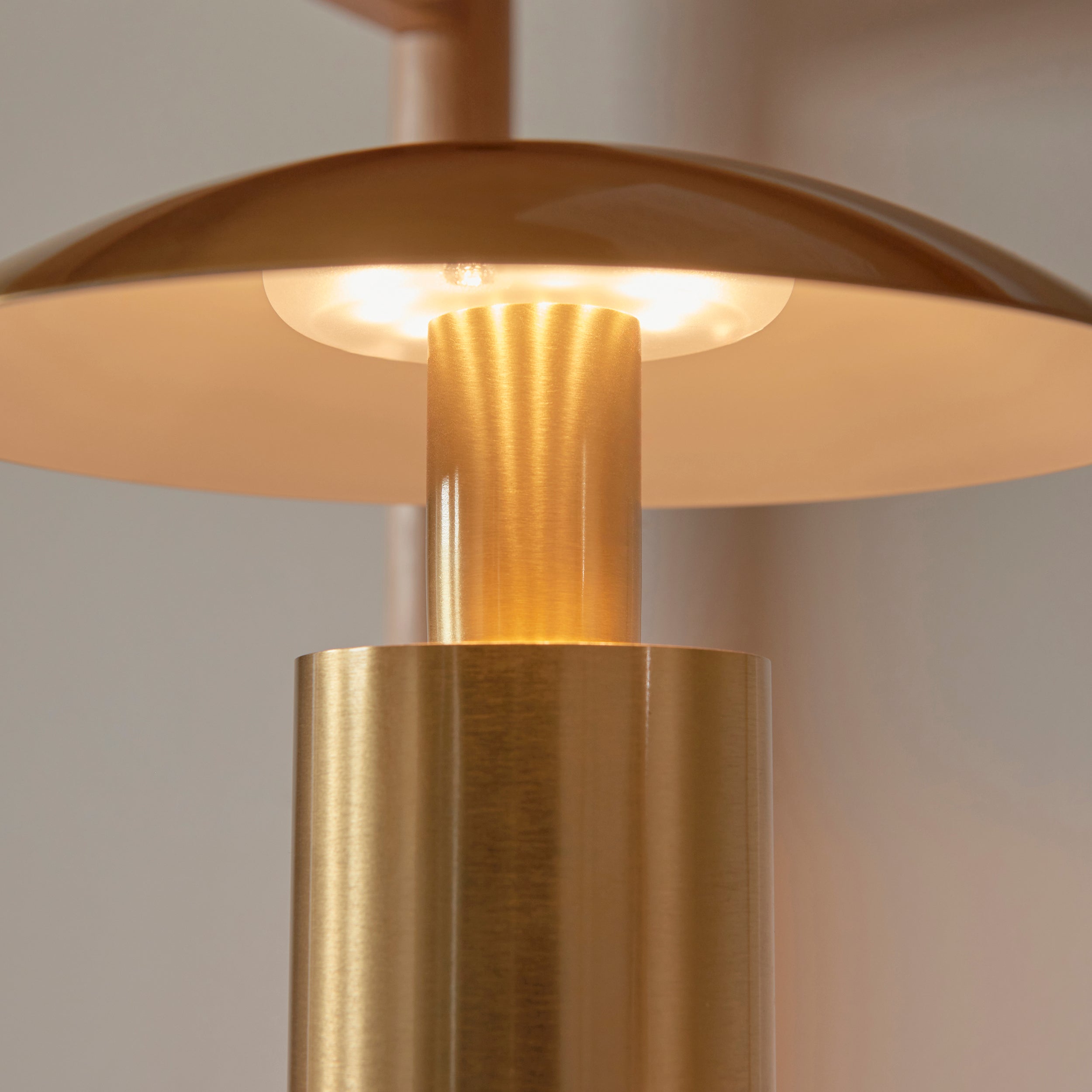 Endon Sunset Rechargeable Table - Brushed Gold Finish
