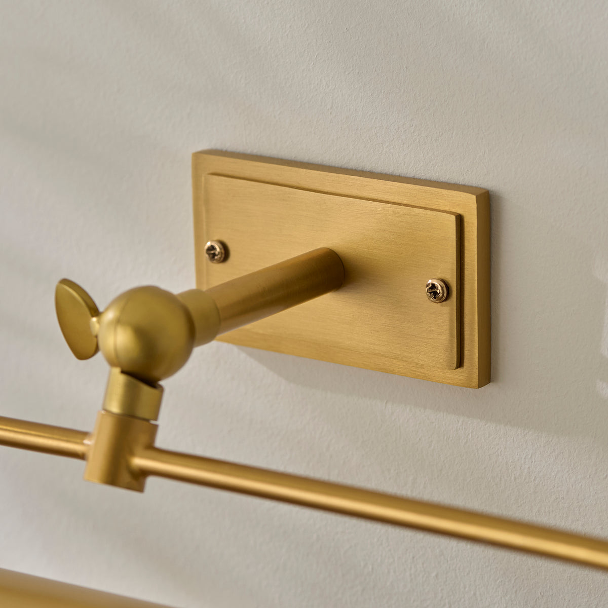 Endon Nantes Rechargeable Picture Light - Warm Brass Plate & Frosted PC