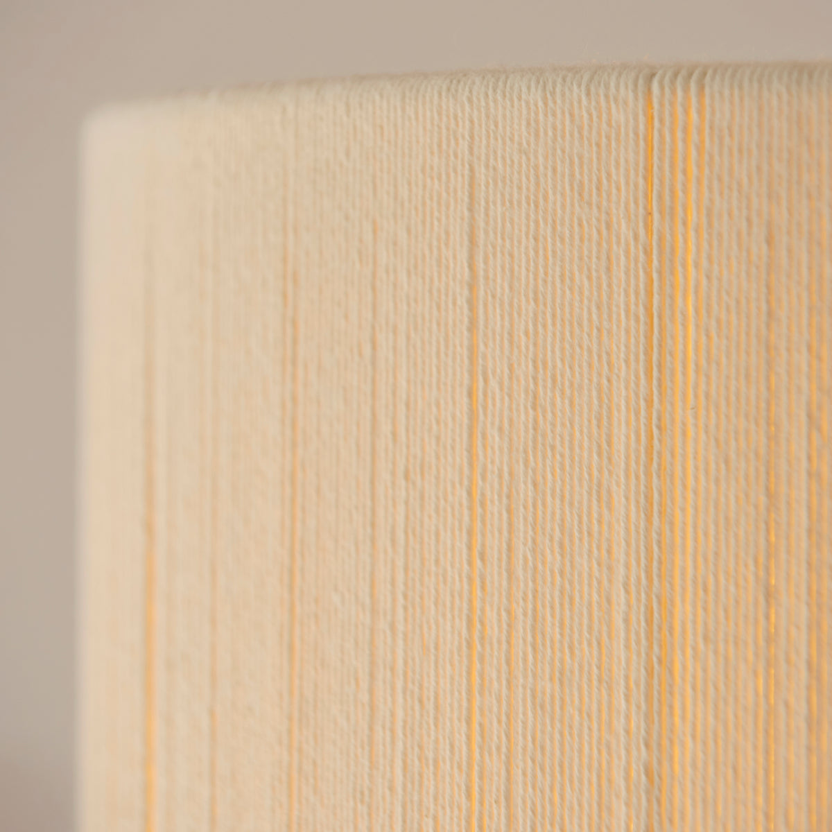 Endon Noah Pendant - Cream Cotton & Brushed Brass Plate