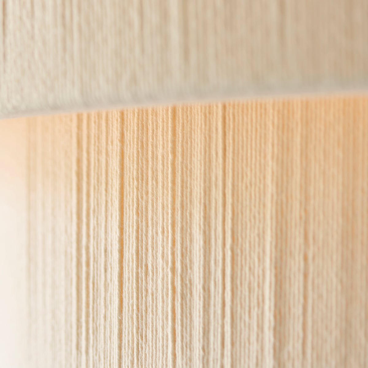 Endon Noah 5 Light Pendant - Cream Cotton & Brushed Brass Plate