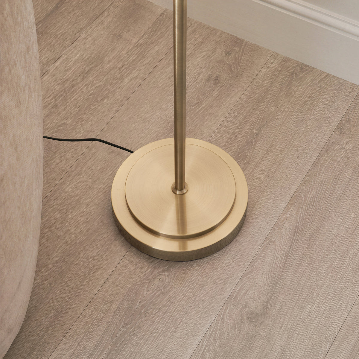 Endon Arlo Floor Base - Antique Brass Plate