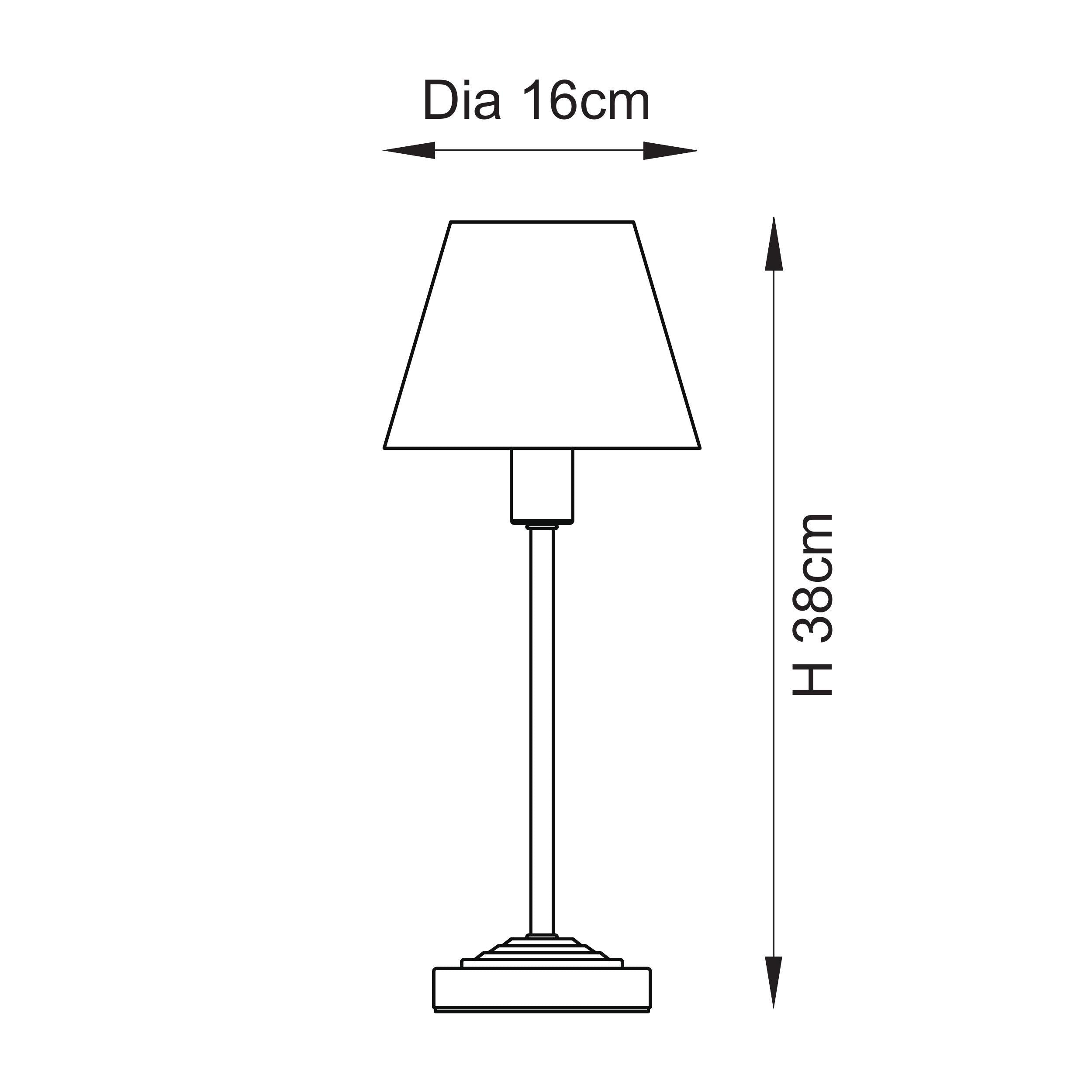 Endon Rise & Ivy 16cm Table Lamp - Antique Bronze Plate & Vintage White Fabric