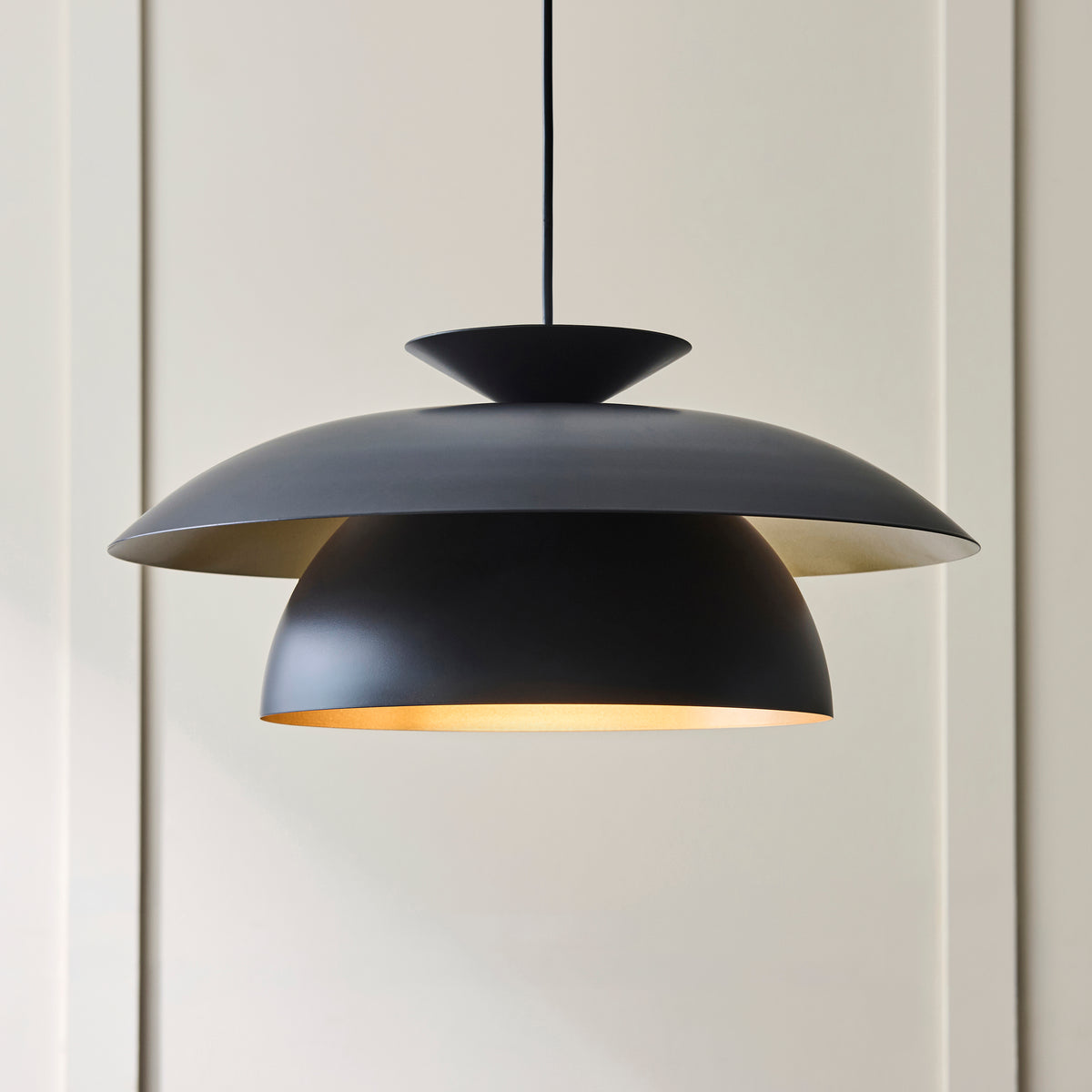 Endon Lyon Pendant - Matt Black