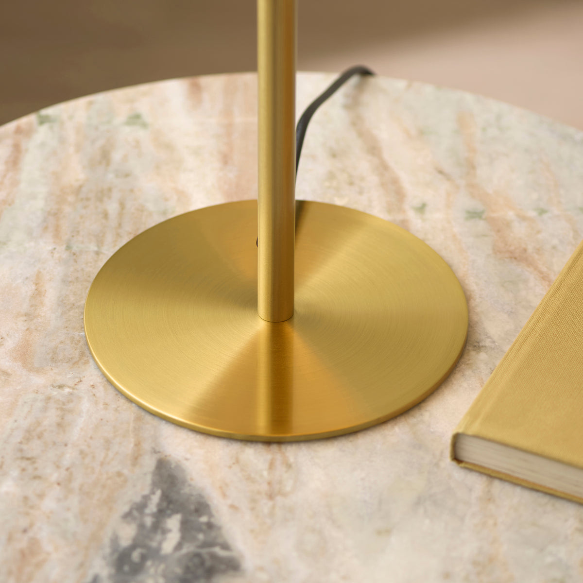 Endon Lyon Table Light - Satin Brass Plate
