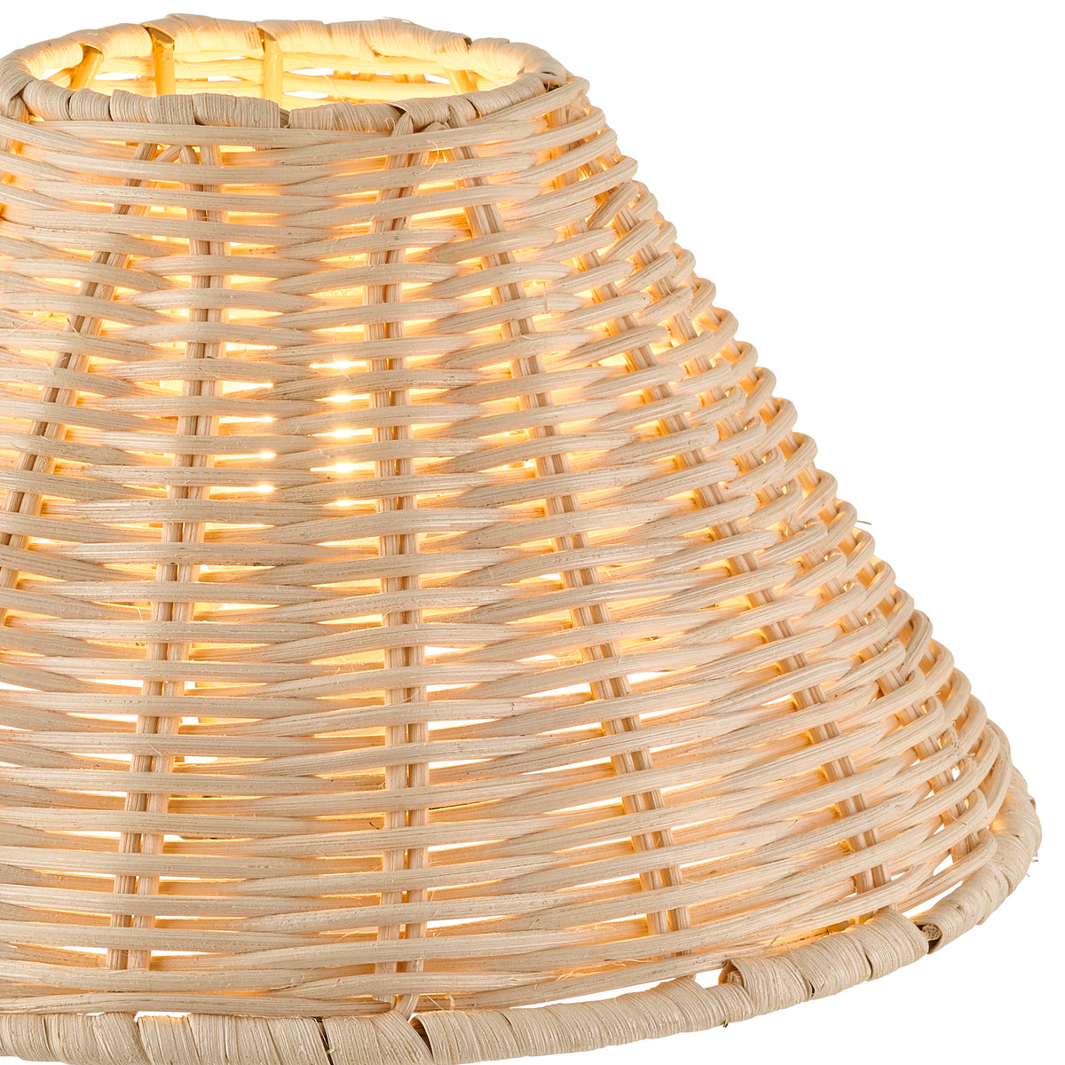 Endon Rattan 22cm Tapered Shade - Natural Rattan