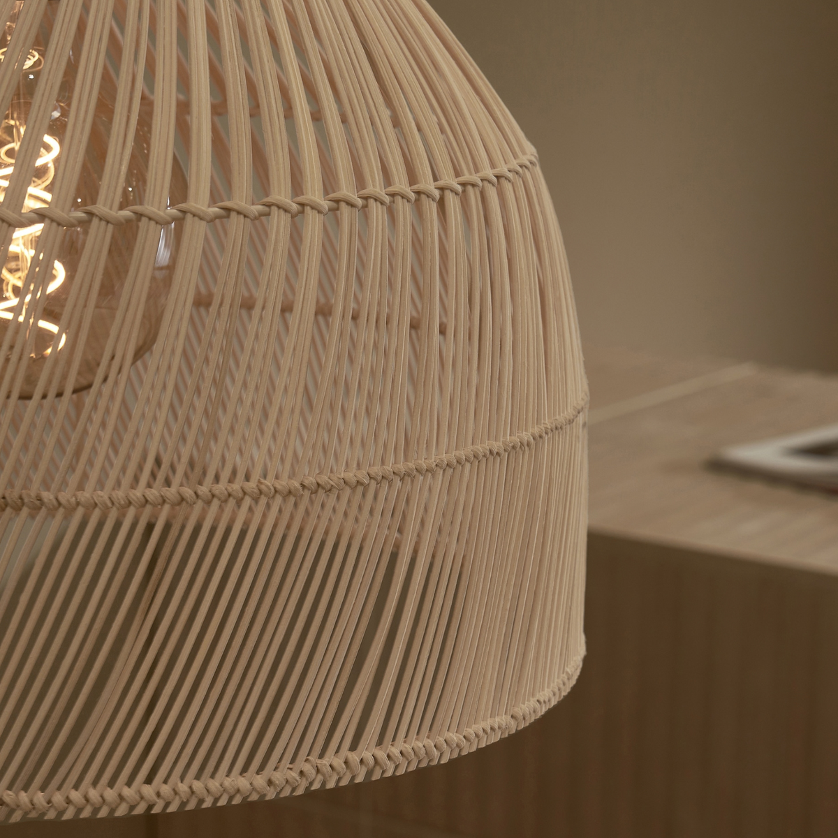 MADE.COM Java Small Lamp Shade in Natural Rattan
