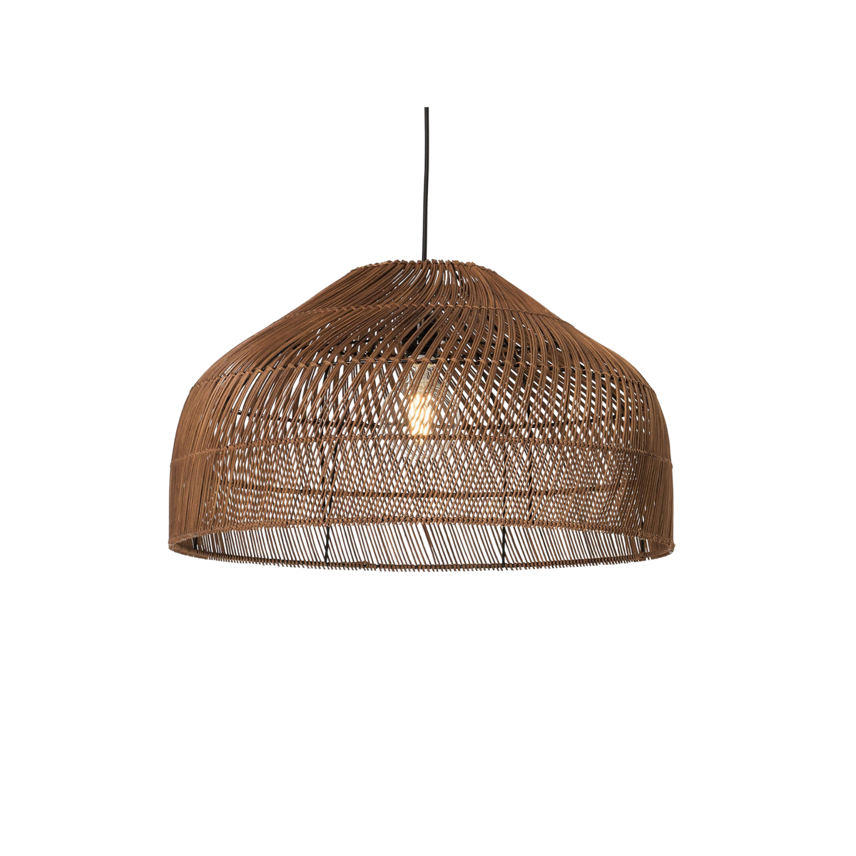 MADE.COM Java Large Lamp Shade in Dark Rattan