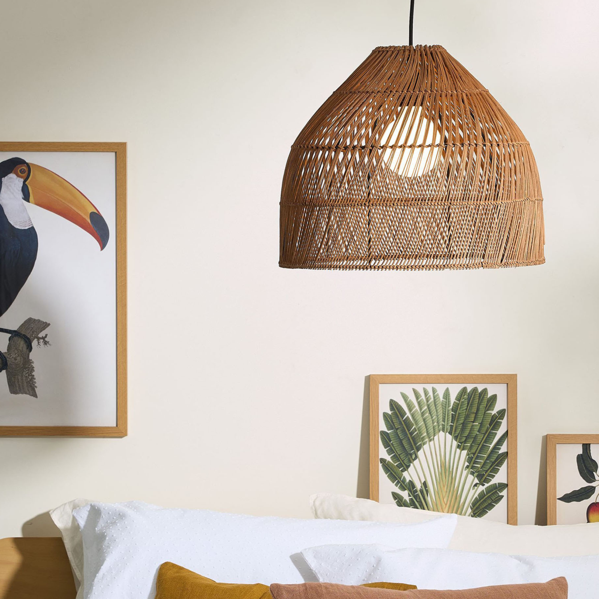 MADE.COM Java Small Lamp Shade in Dark Rattan