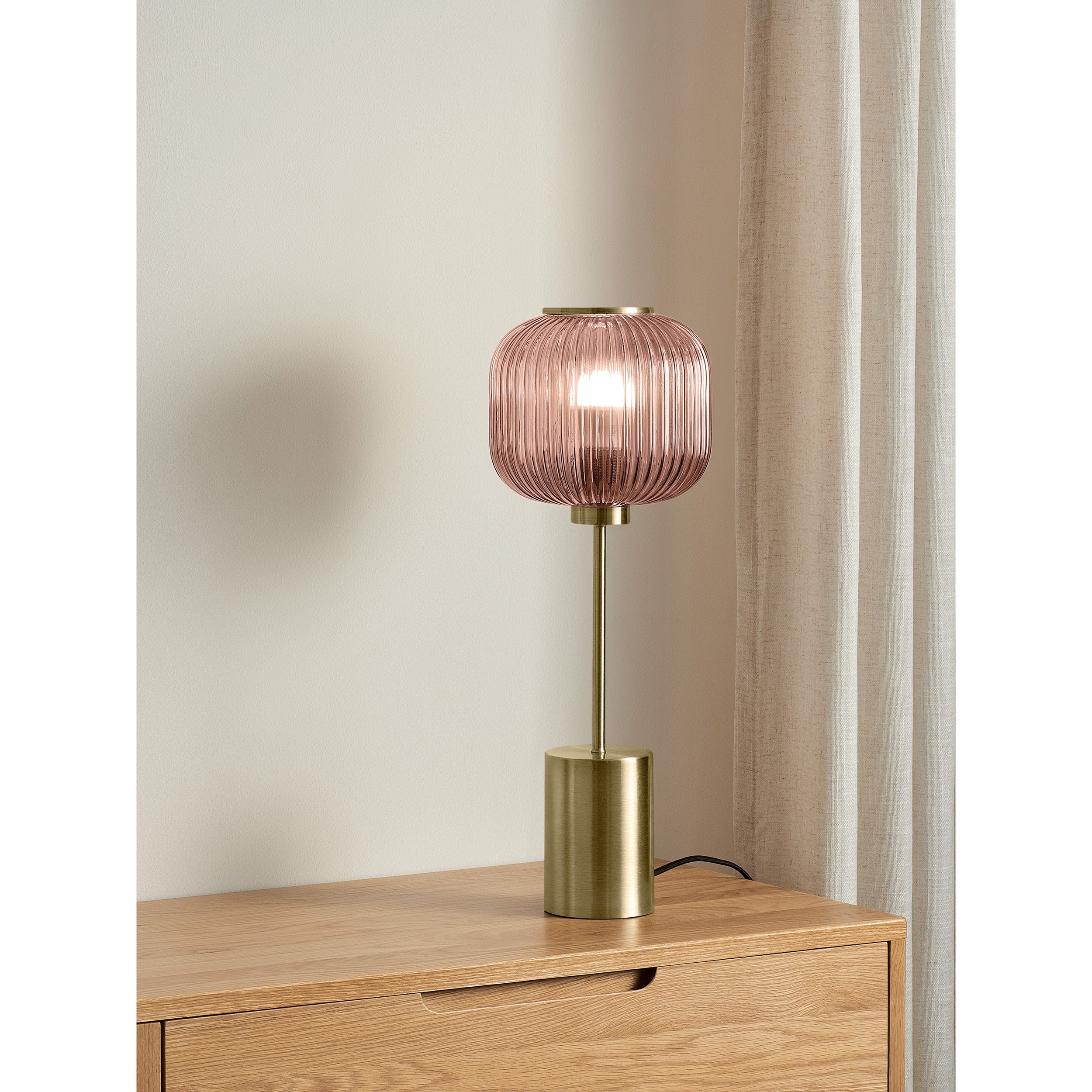 MADE.COM Briz Large Table Lamp - Pink