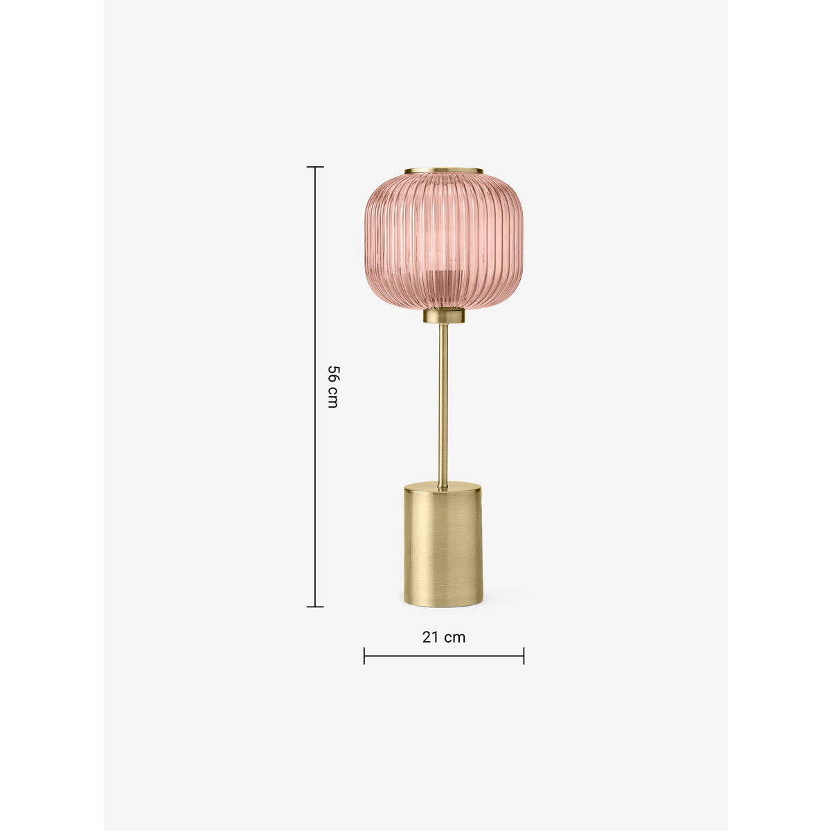 MADE.COM Briz Large Table Lamp - Pink