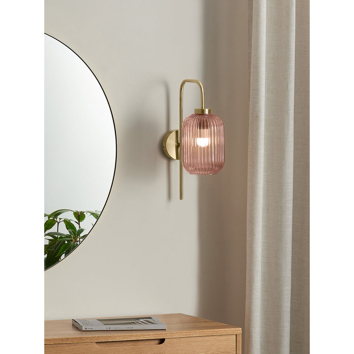 MADE.COM Briz Wall Lamp - Pink