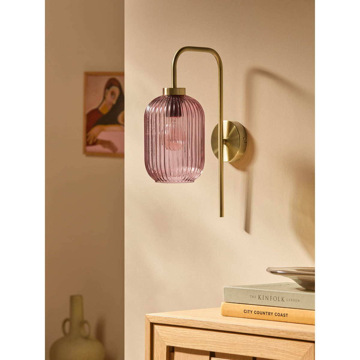 MADE.COM Briz Wall Lamp - Pink