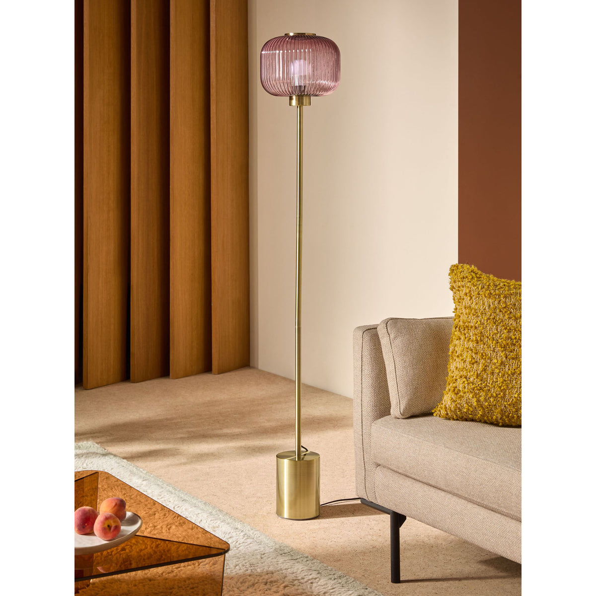 MADE.COM Briz Floor Lamp - Pink