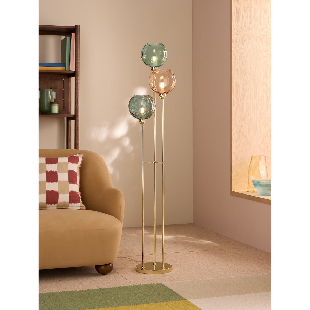 MADE.COM Ilaria Floor Lamp - Blue & Pink