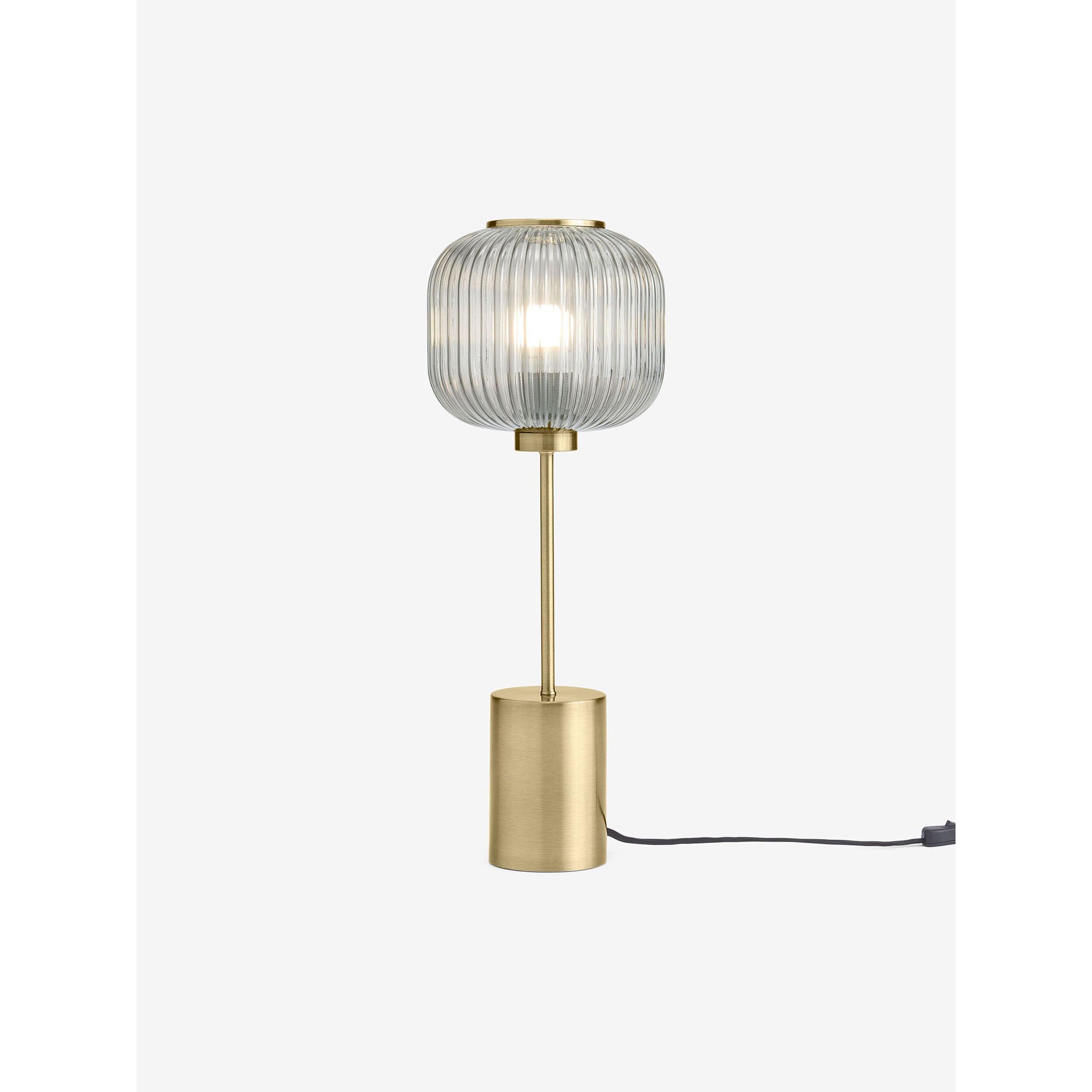 MADE.COM Briz Large Table Lamp - Grey & Antique Brass