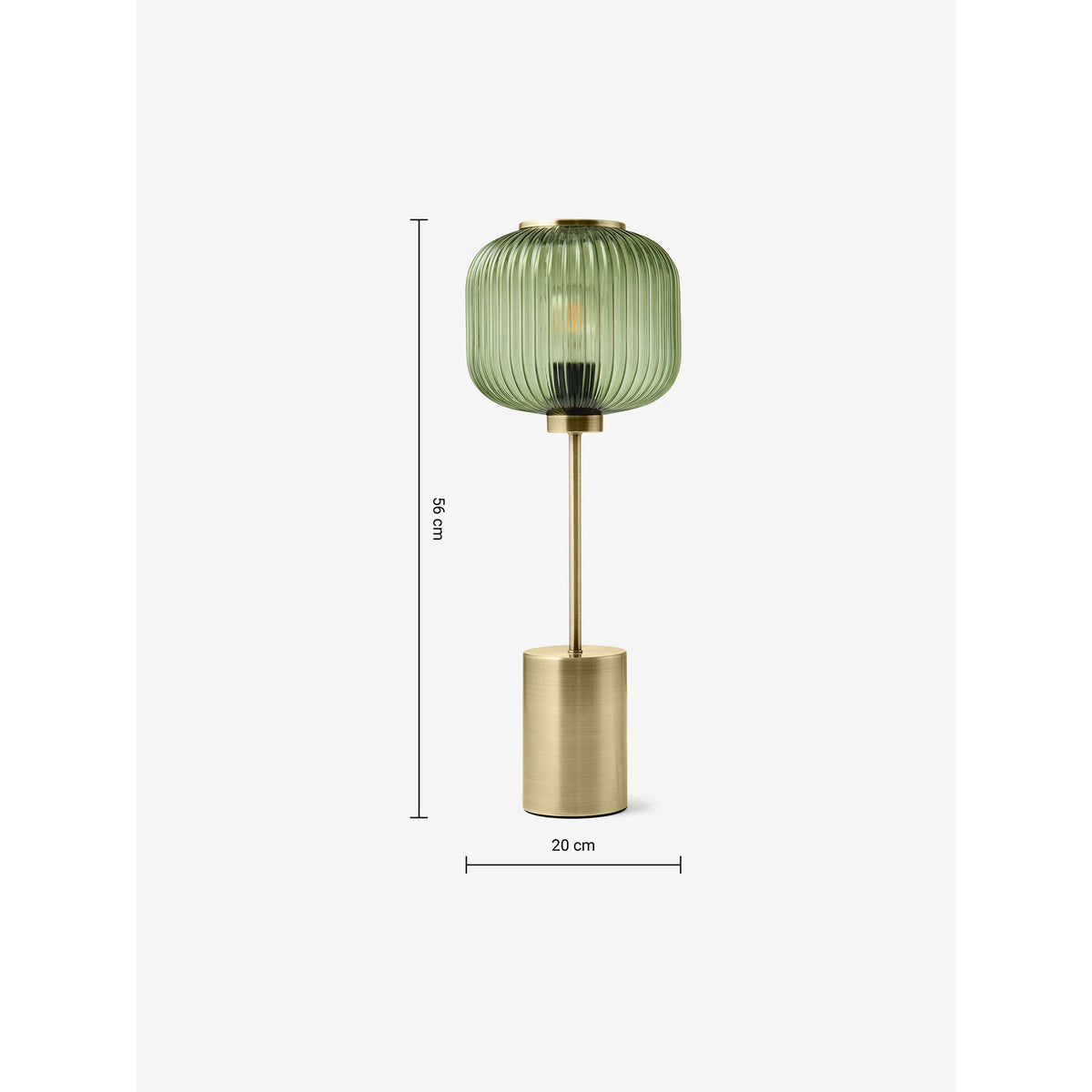 MADE.COM Briz Large Table Lamp - Green