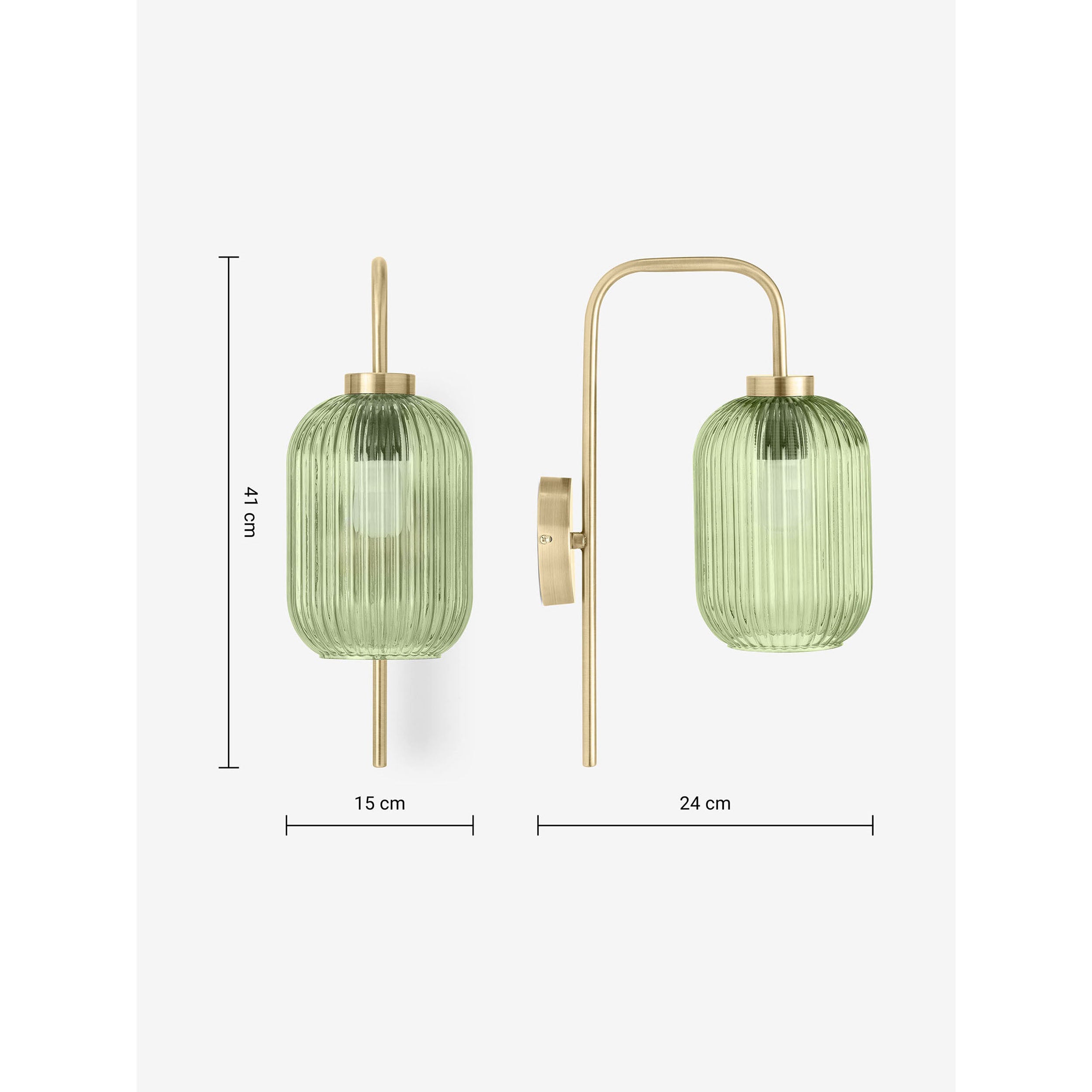 MADE.COM Briz Wall Lamp - Green