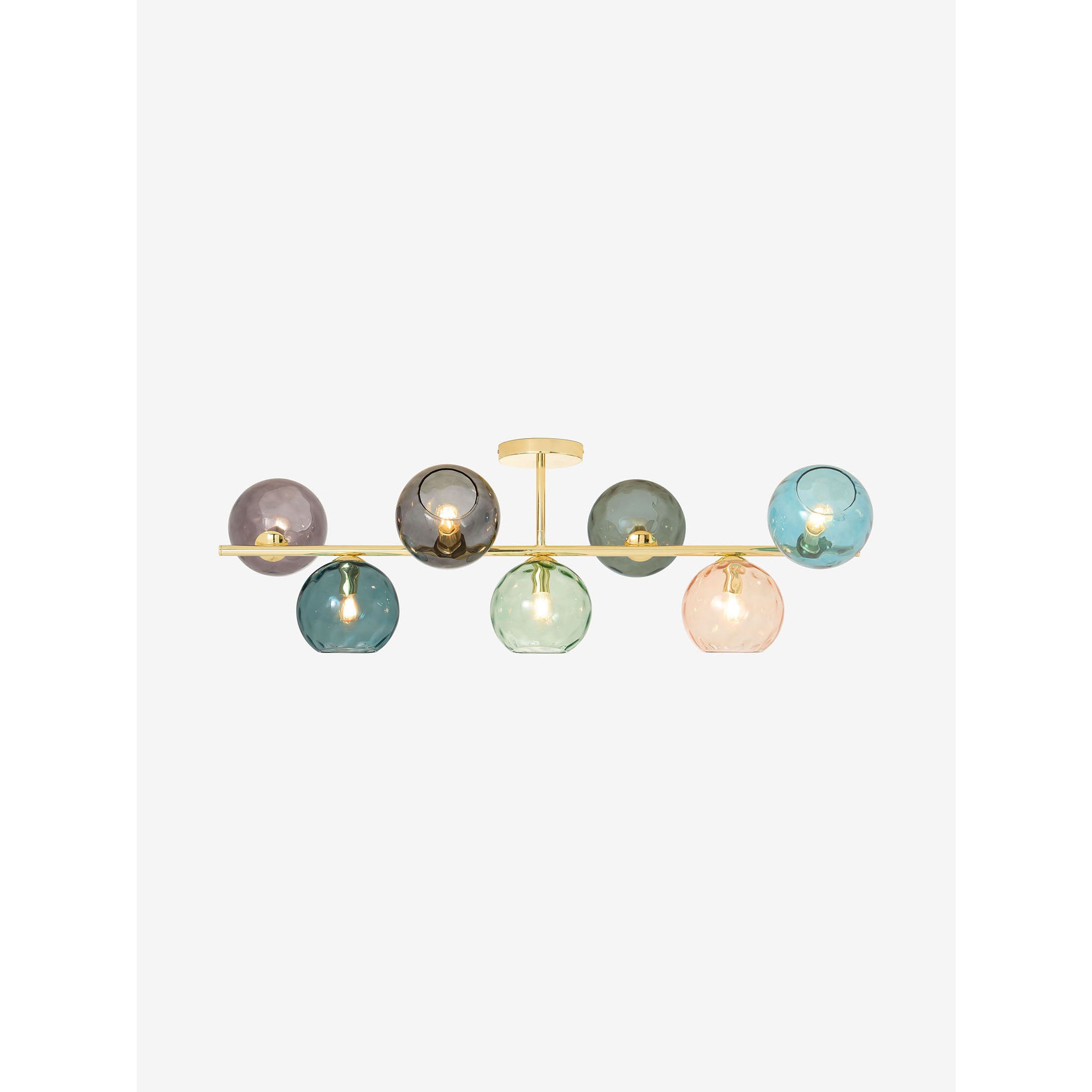 MADE.COM Ilaria 7 Light Large Flush Ceiling Light - Brass