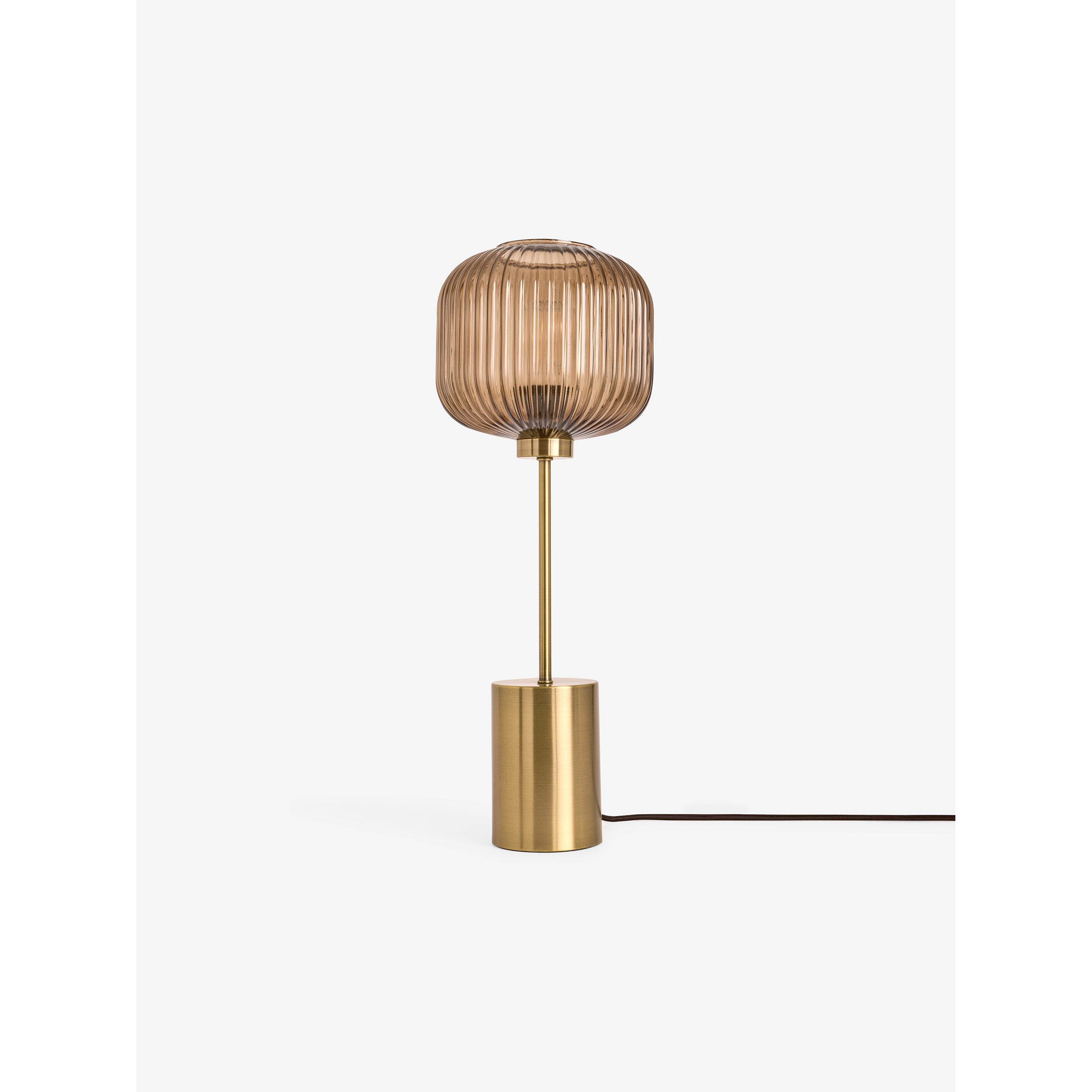 MADE.COM Briz Large Table Lamp - Amber Brown