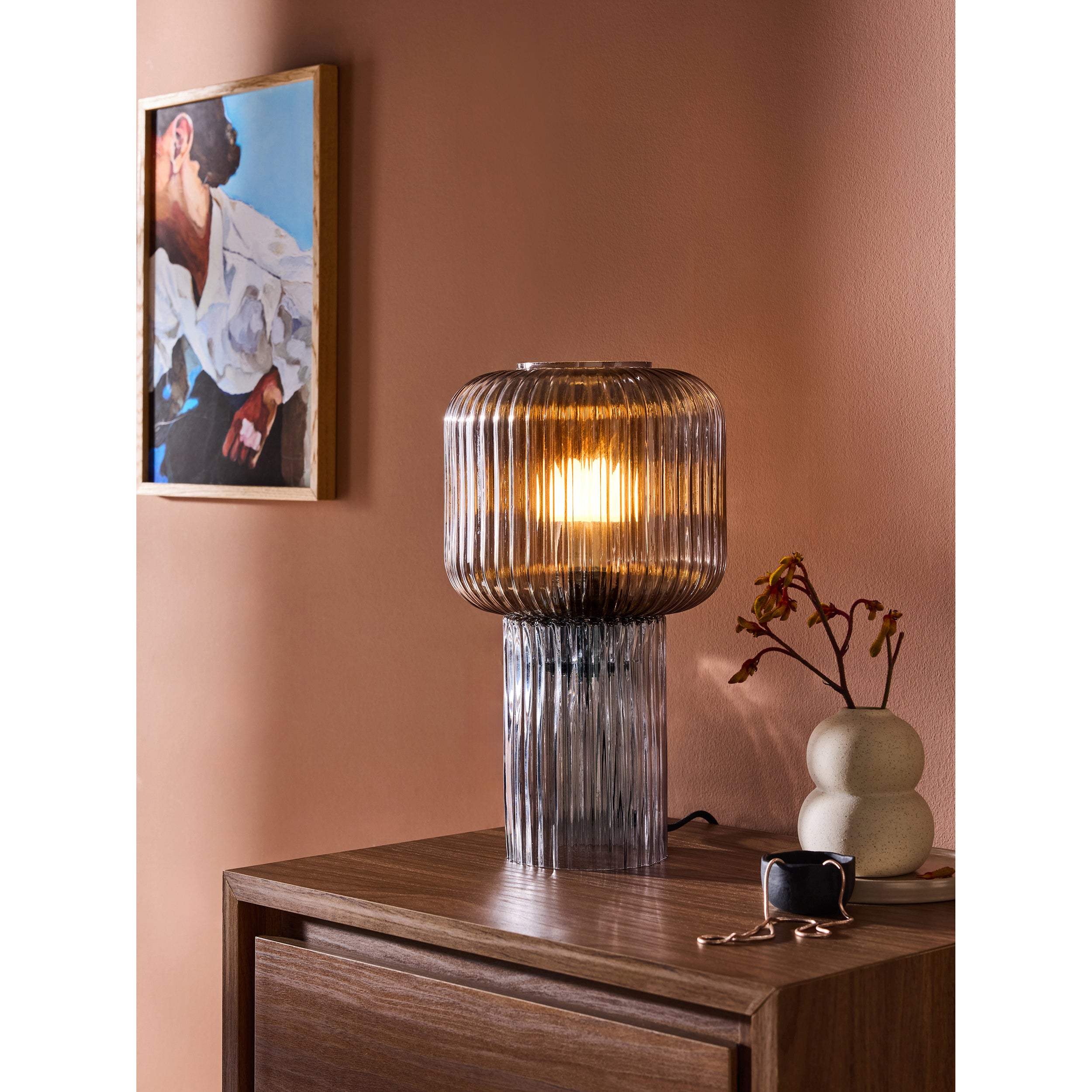 MADE.COM Briz Table Lamp - Grey
