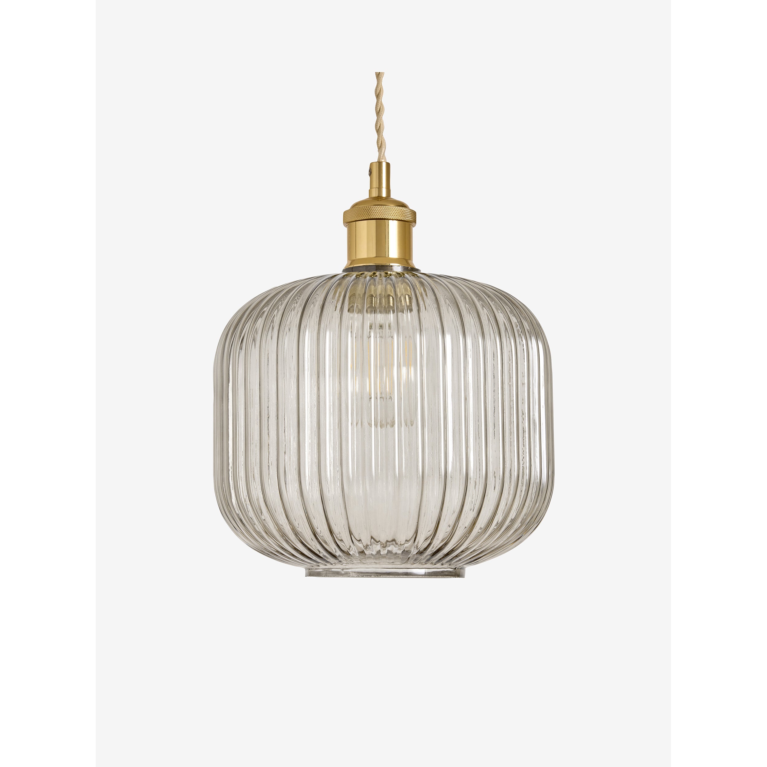 MADE.COM Briz Glass Easy Fit Shade - Grey