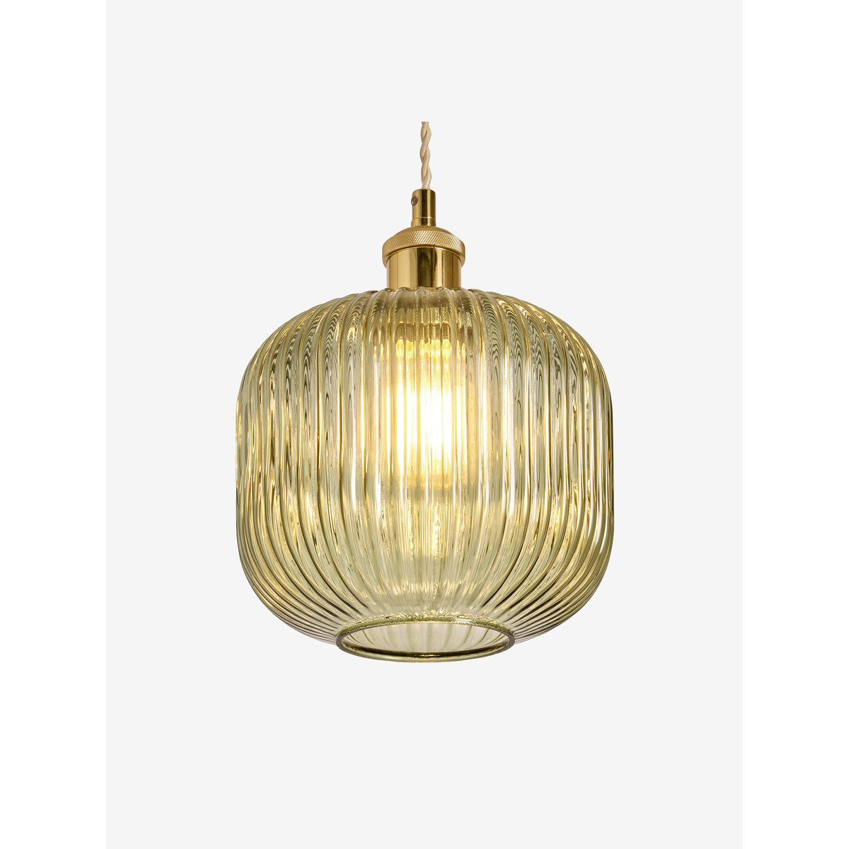 MADE.COM Briz Glass Easy Fit Shade - Green