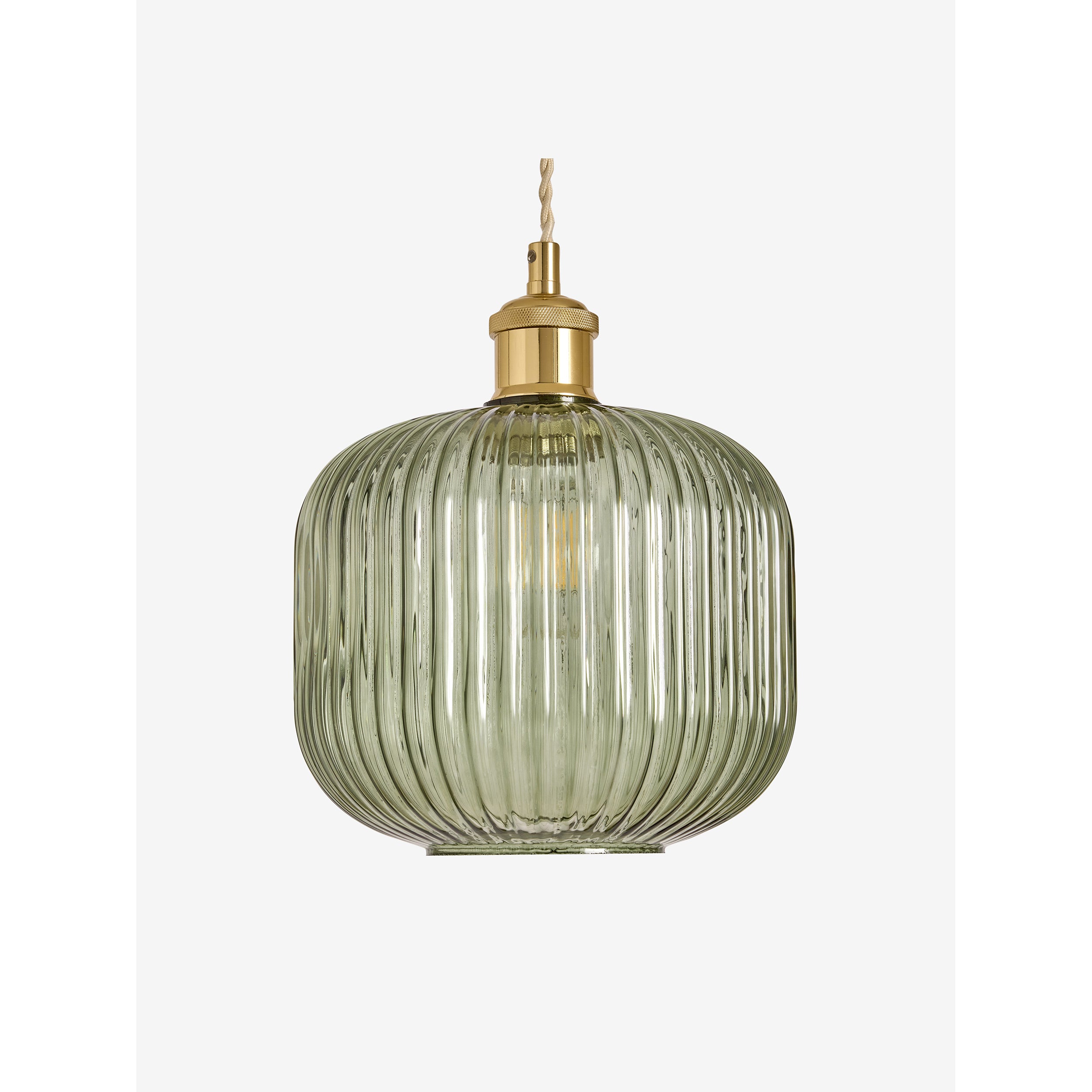 MADE.COM Briz Glass Easy Fit Shade - Green