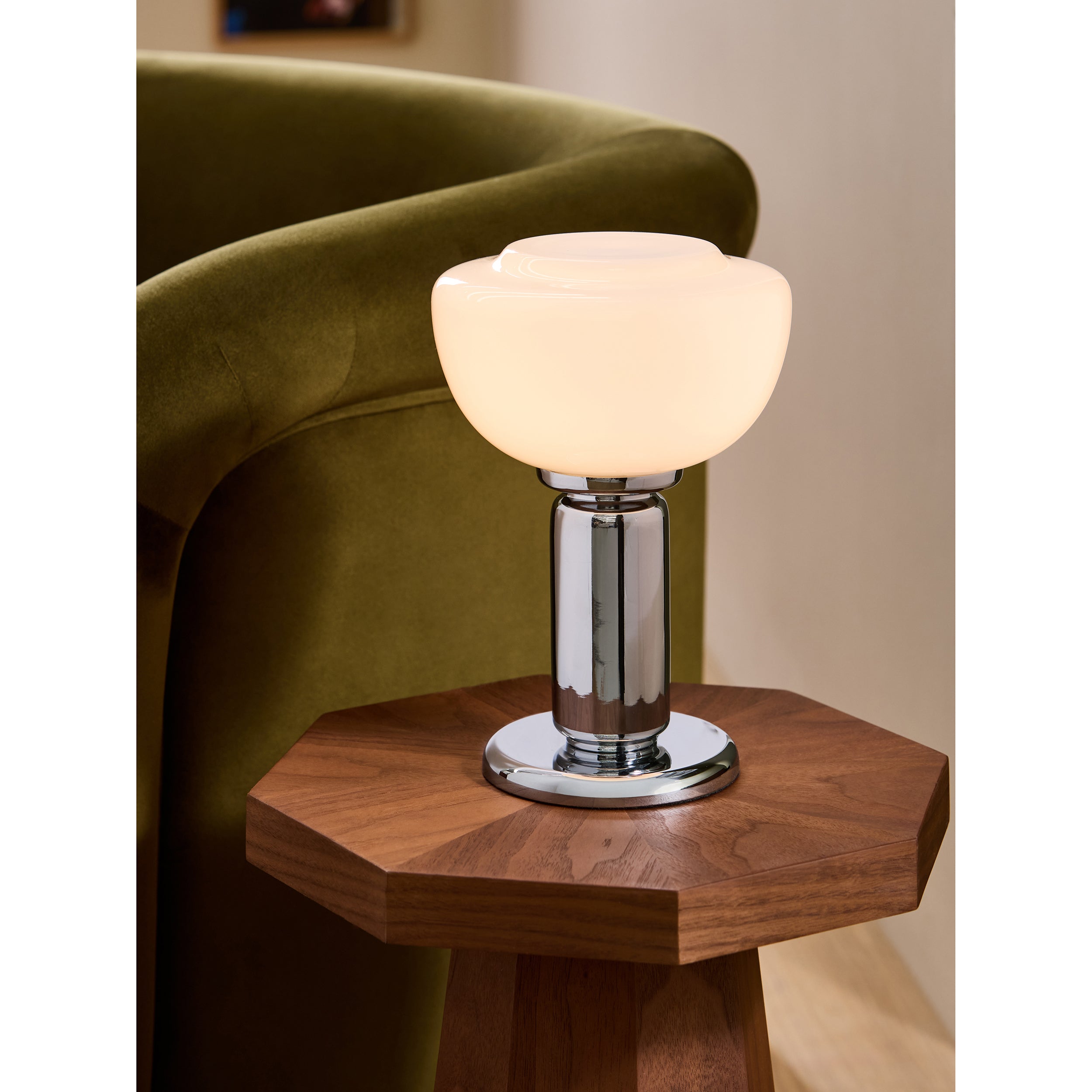 MADE.COM Monroe Table Lamp - Chrome