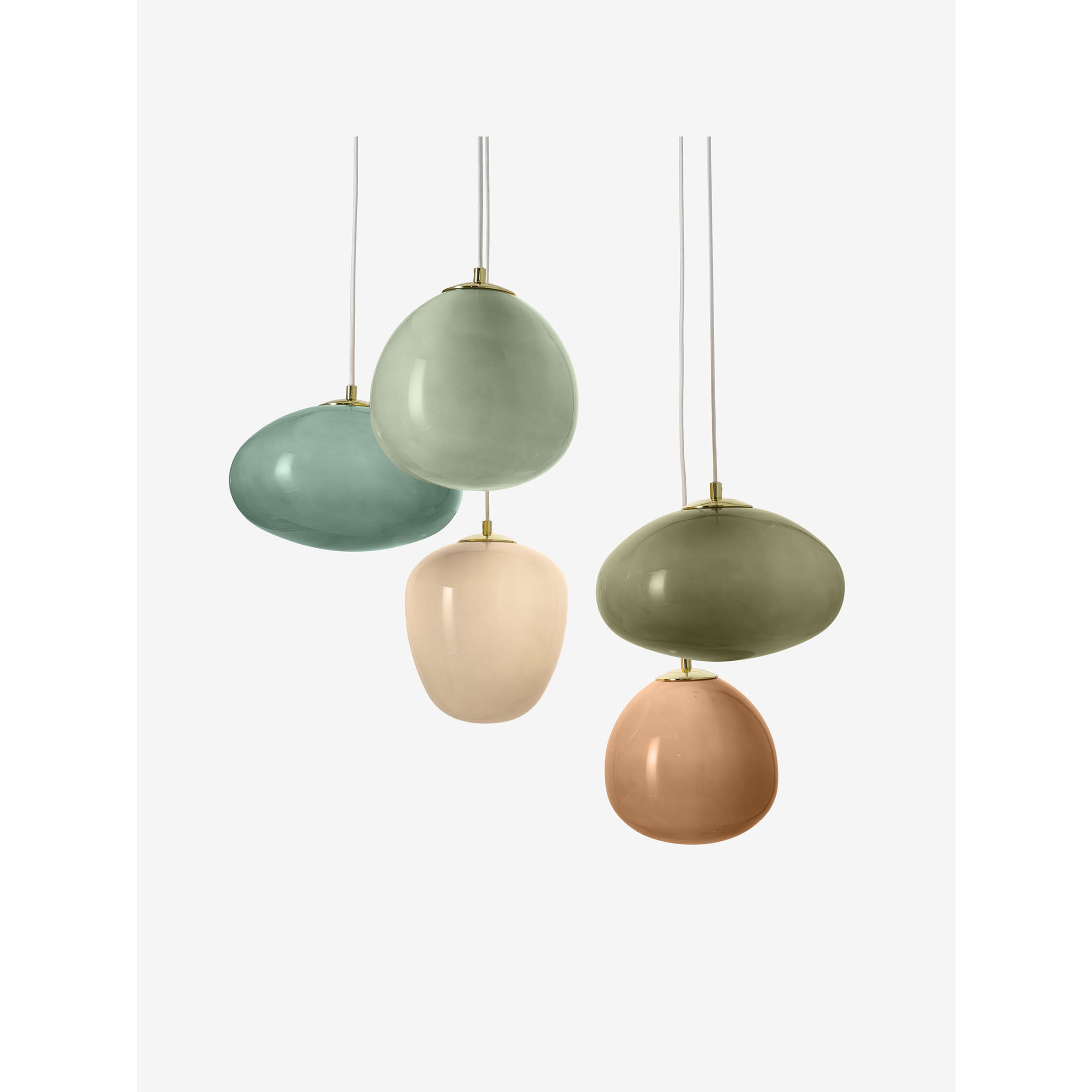MADE.COM Adrianne Diner Cluster Ceiling Light - Green